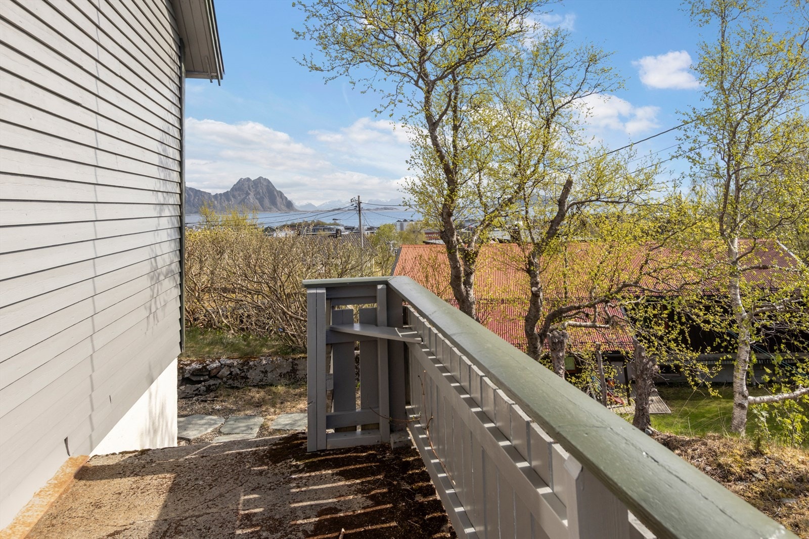 Veranda med veldig gode solforhold Galleribilde