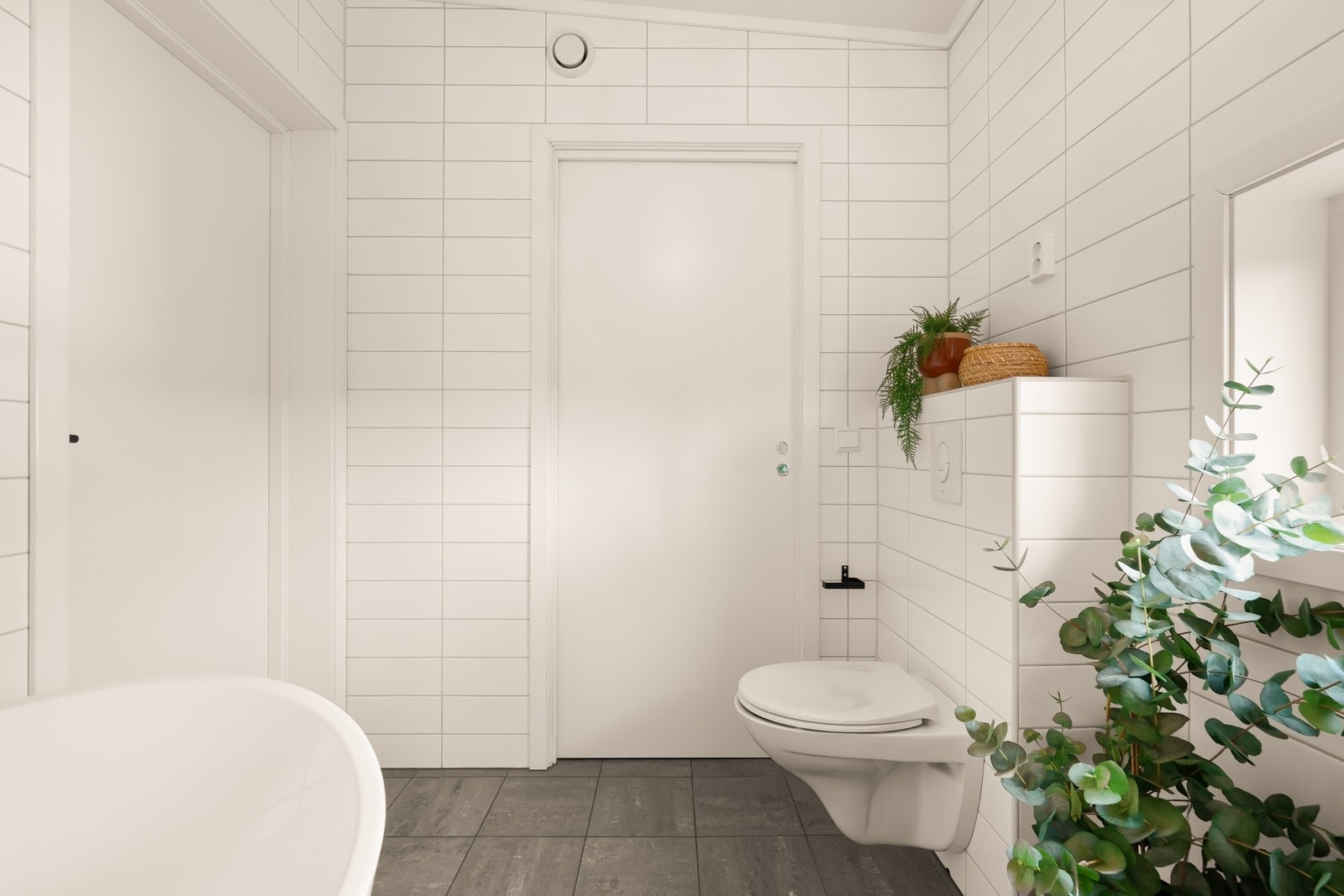 Fra badet er det videre adkomst til vaskerom Galleribilde