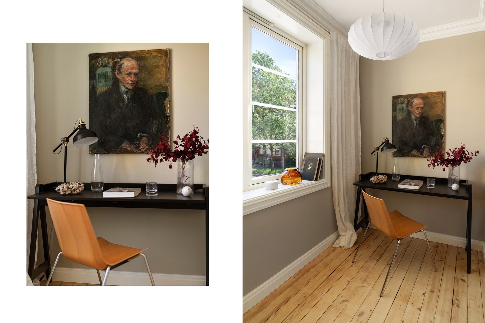 Det er plass til 150x200 seng på gjesterommet. Galleribilde