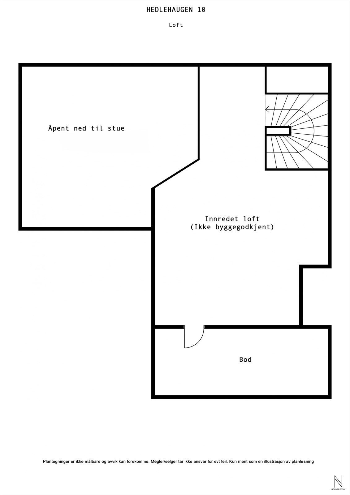 Plantegning loft Galleribilde