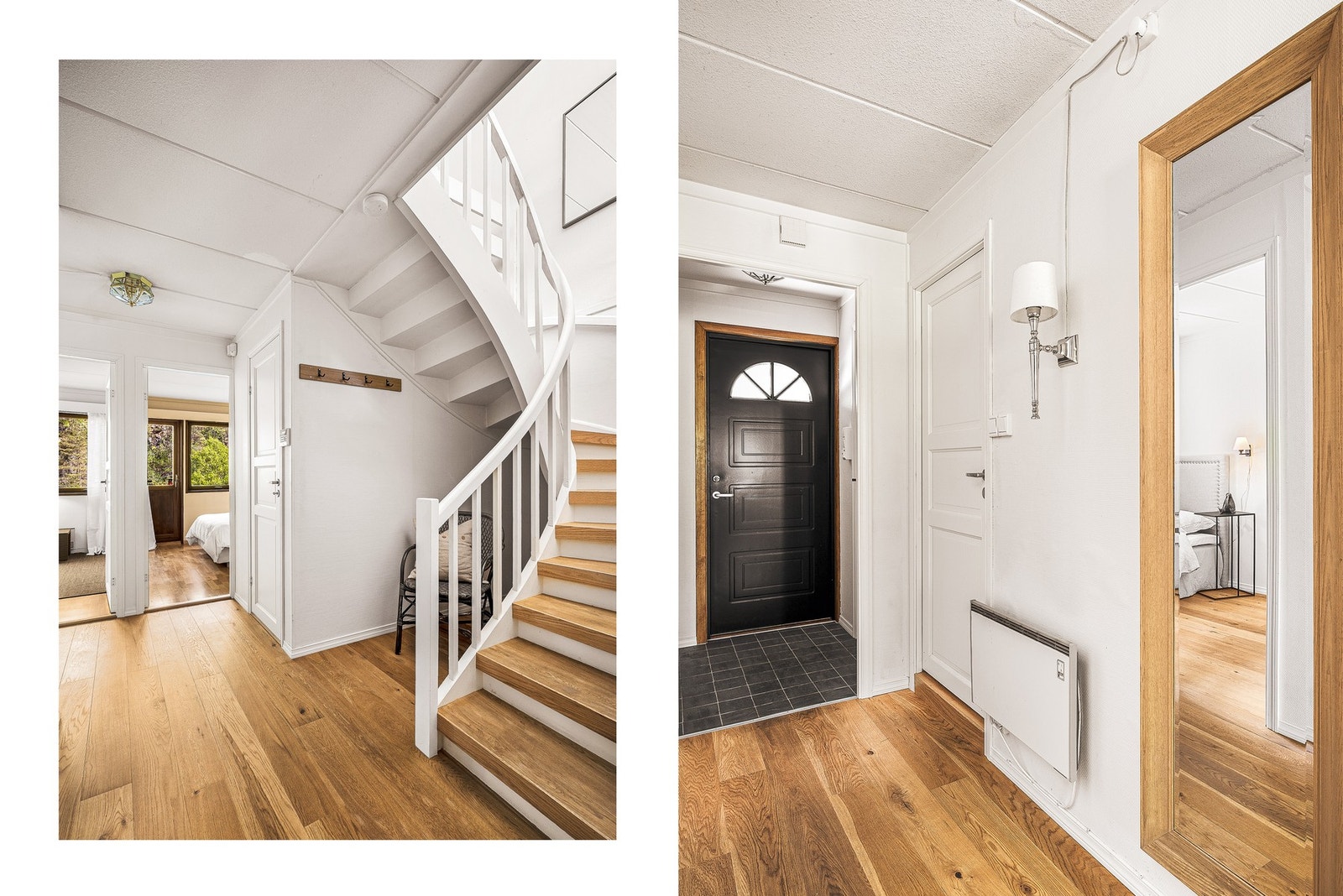 Denne etasjen består av tre soverom, bad, vaskerom, toalett og bod. Galleribilde