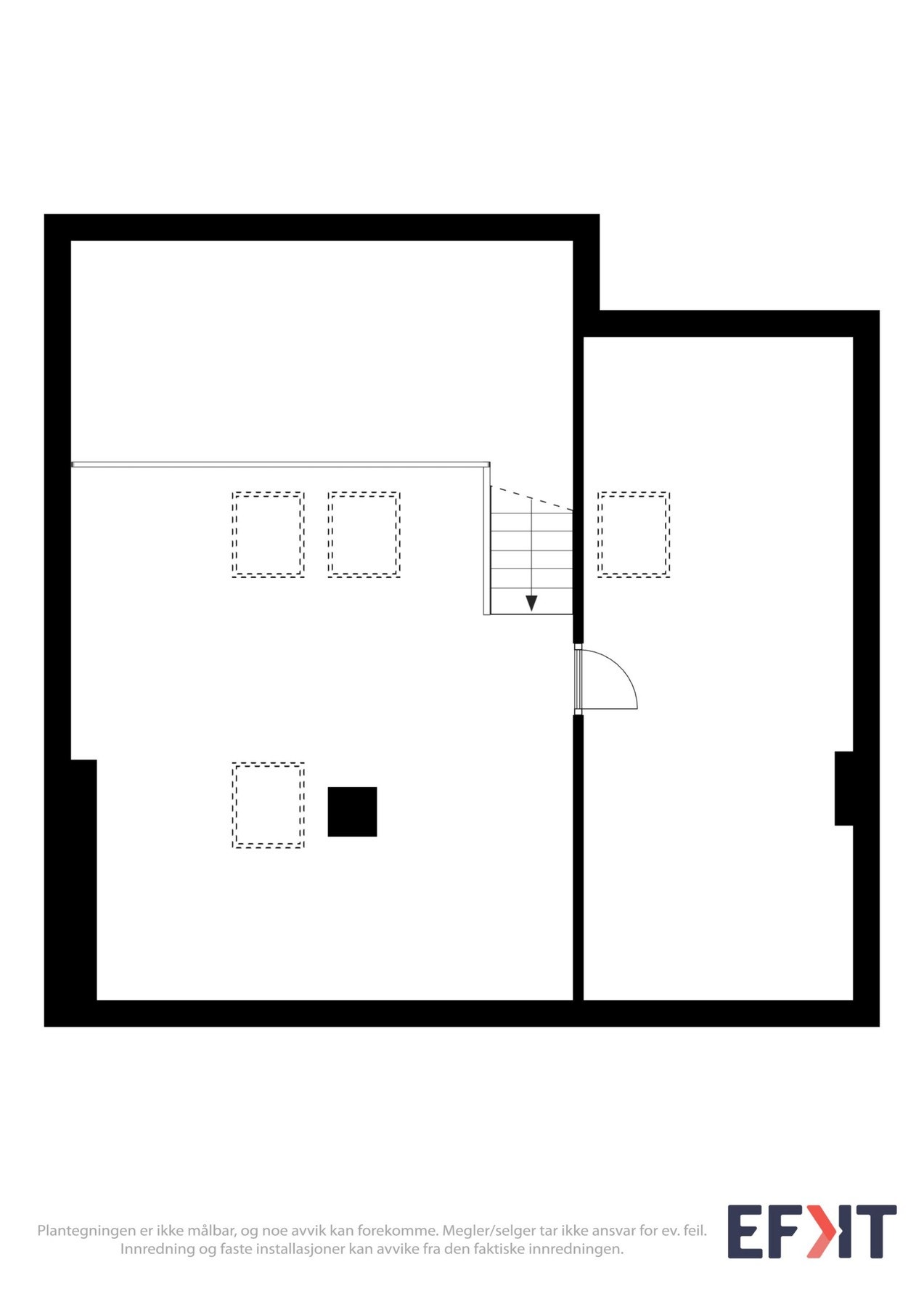 2D Plantegning - Loft. Galleribilde