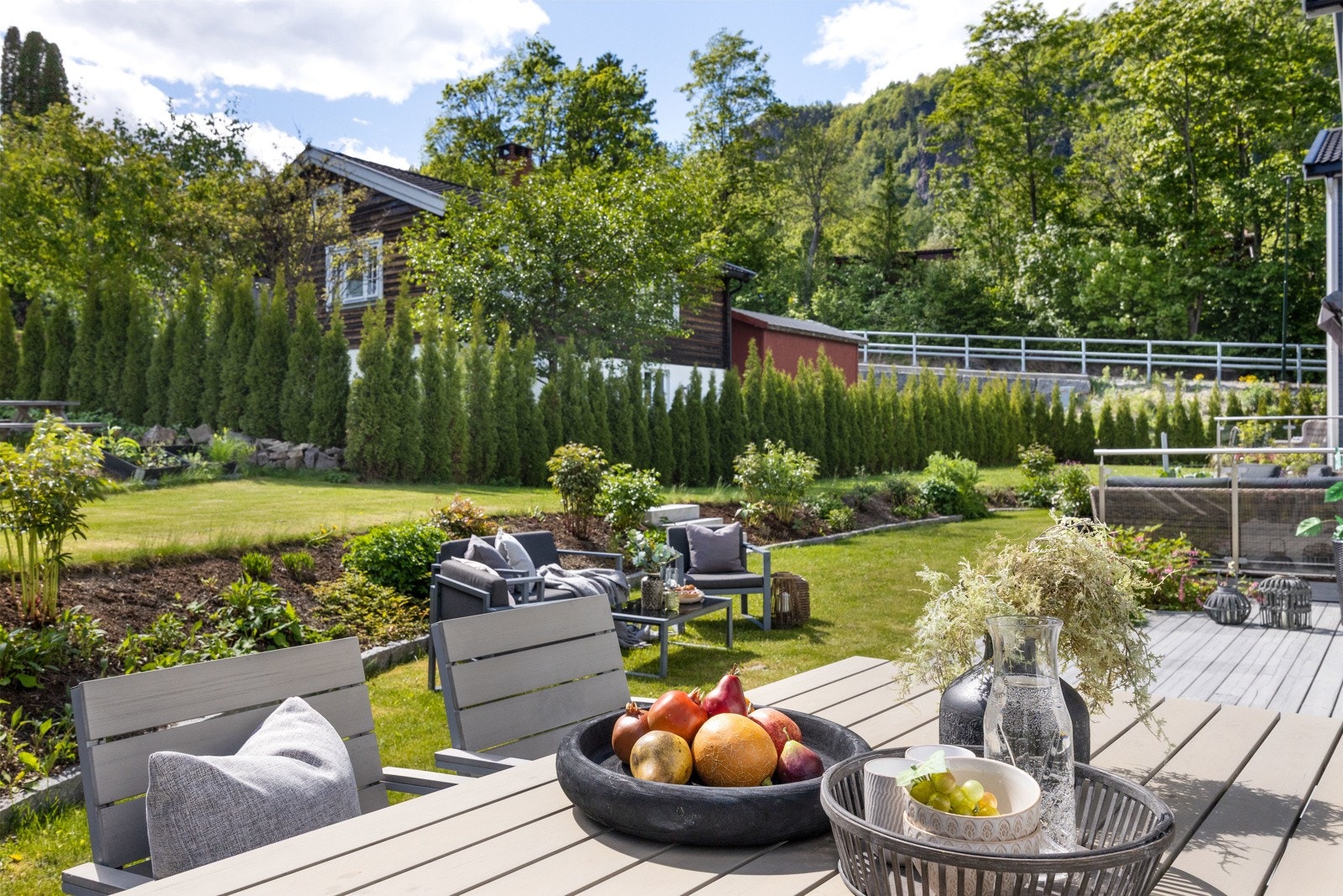 Koselig terrasse Galleribilde