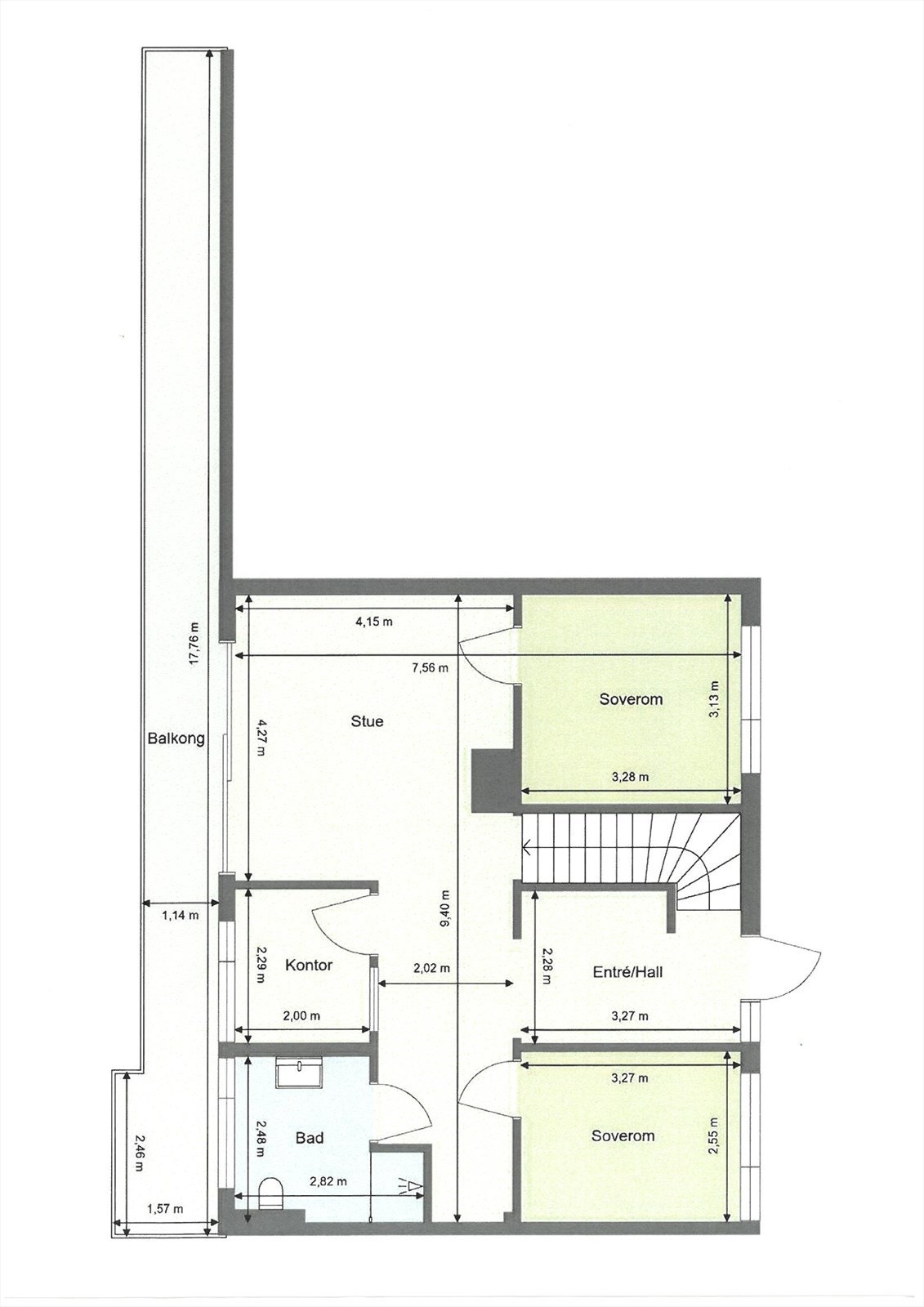 Plantegning 1. plan Galleribilde