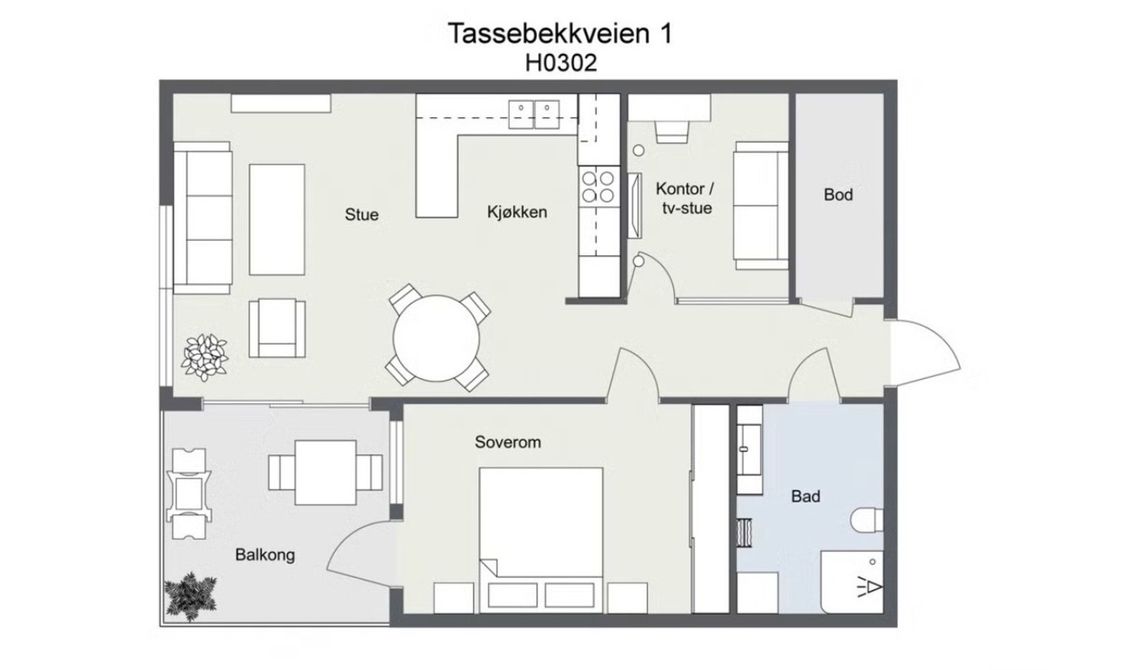 Plantegning Galleribilde
