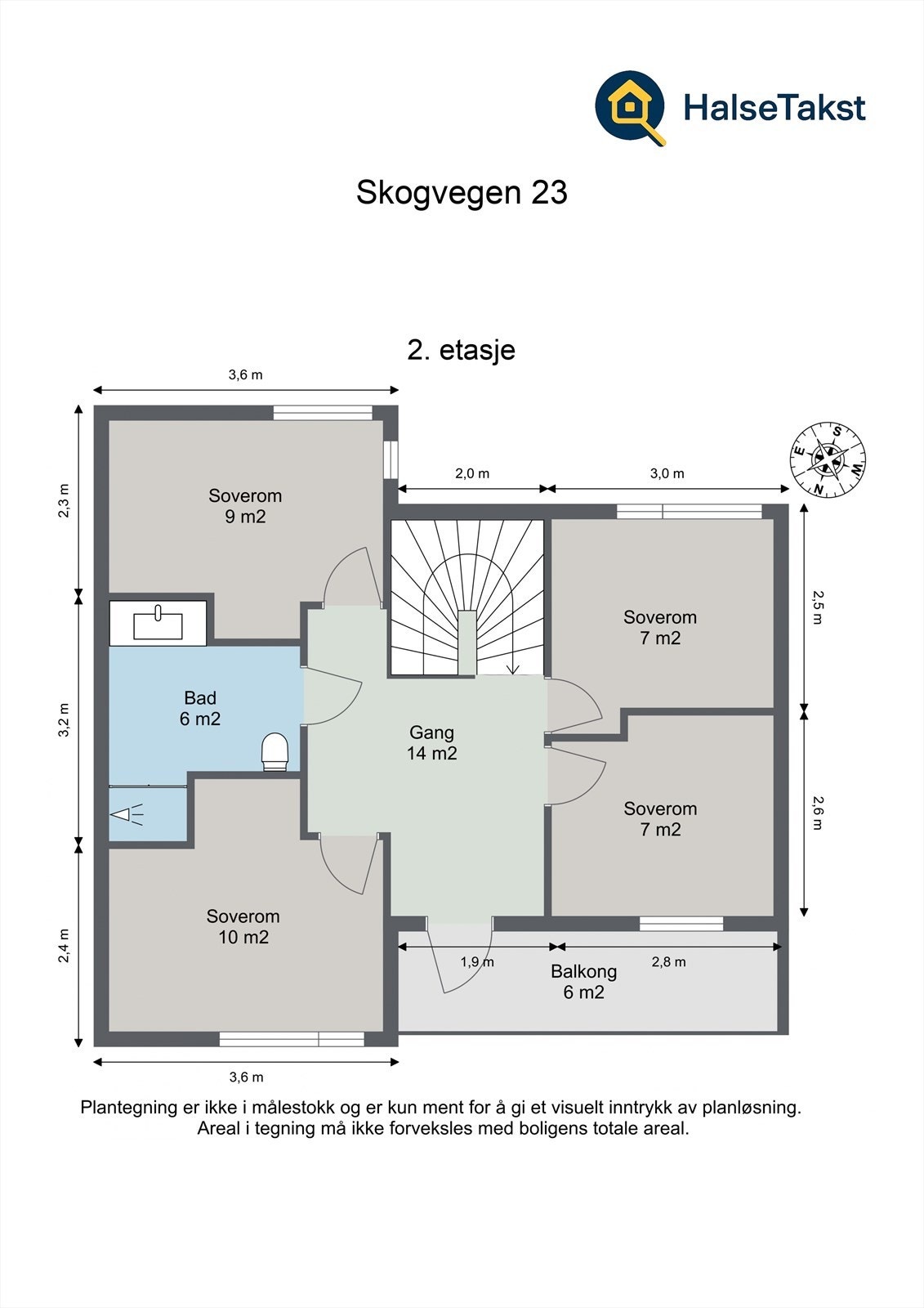 Planskisse 2. etasje Galleribilde