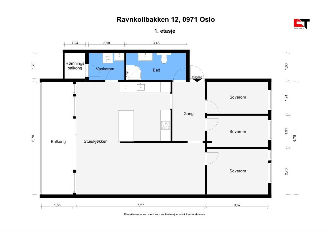 Plantegning Galleribilde