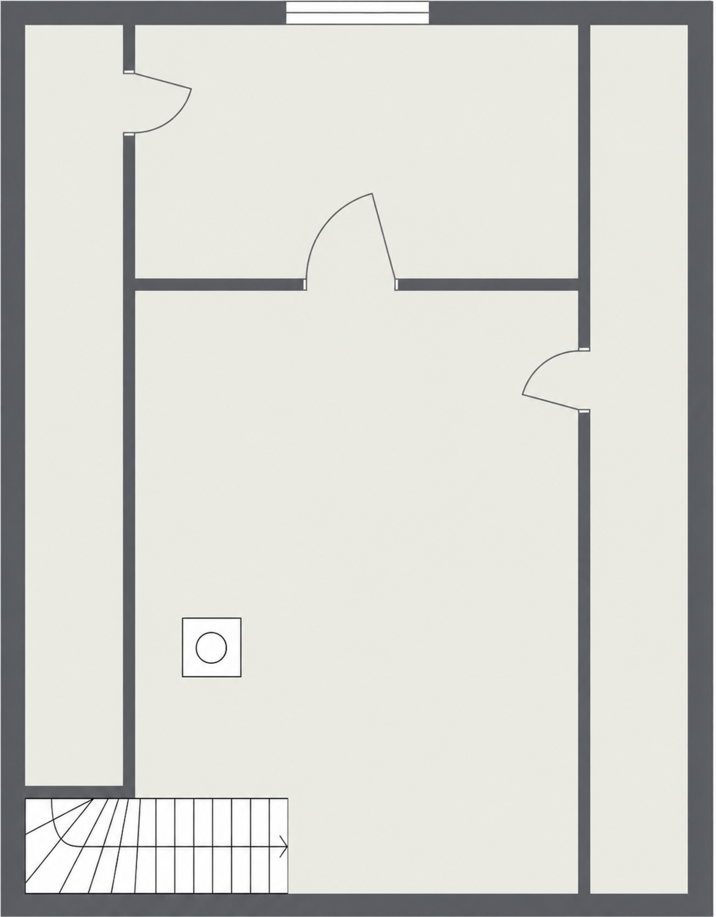 Plantegning loftsetasje. Galleribilde