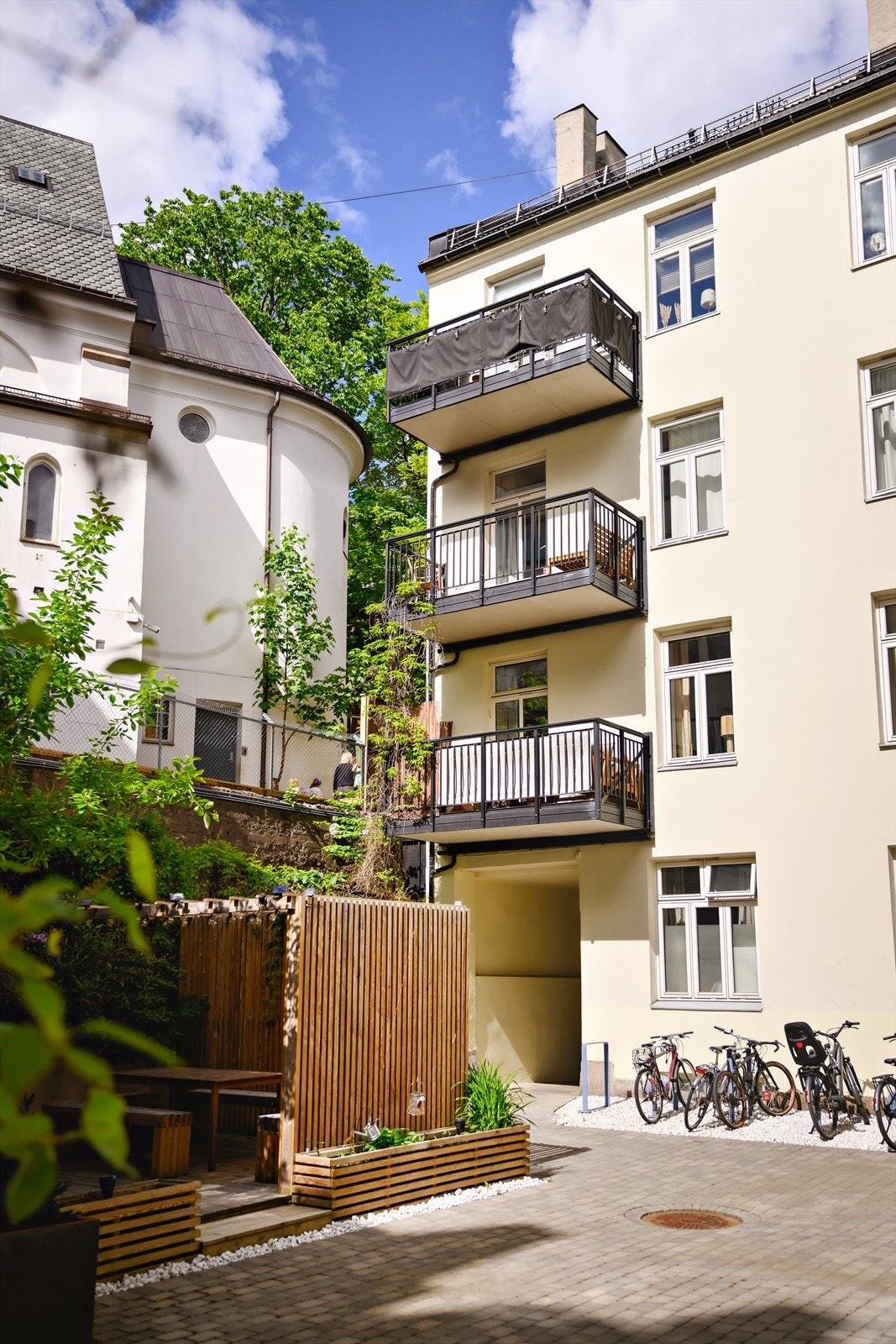 Her er det også sykkelparkering. Galleribilde