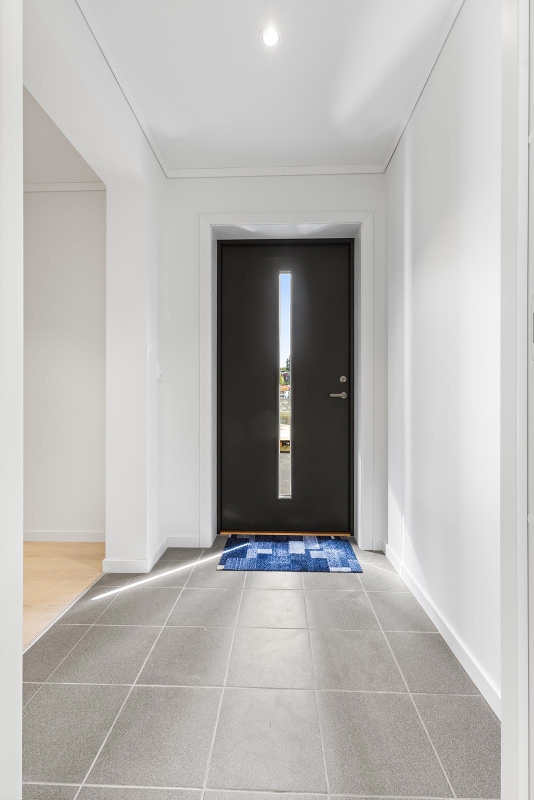 Entré med flislagt gulv og varmekabler for en behagelig velkomst. Galleribilde