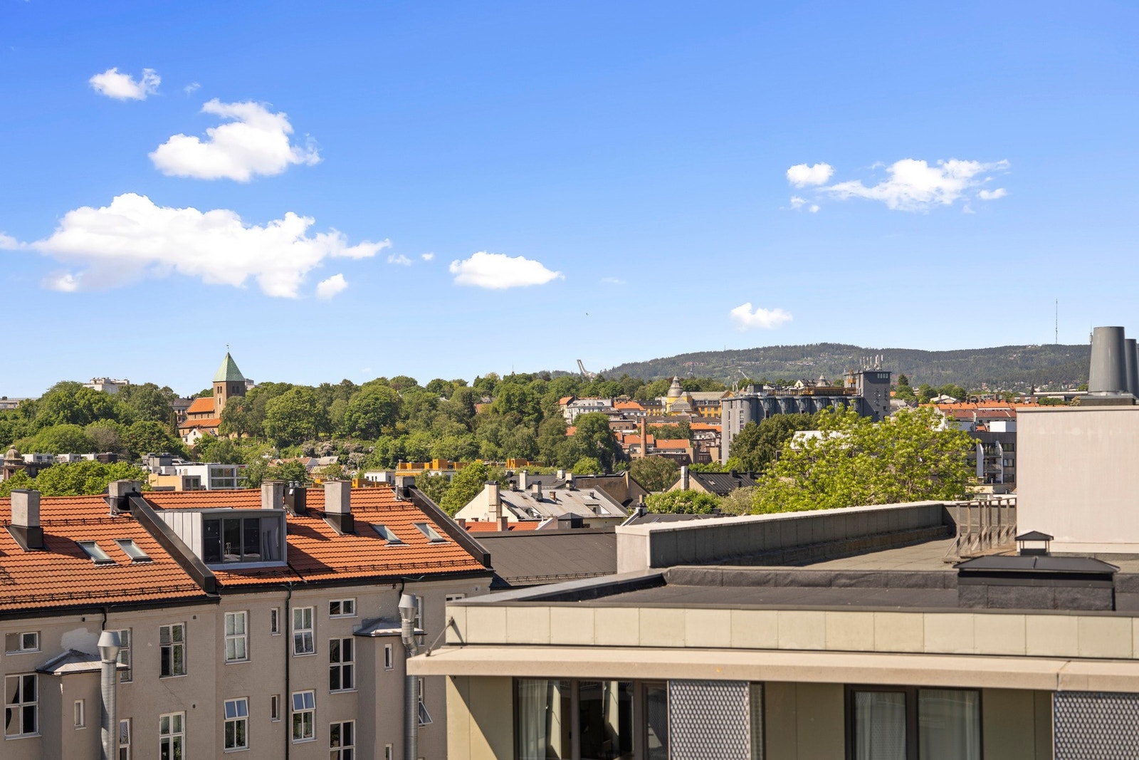 Utsikt fra taket Galleribilde