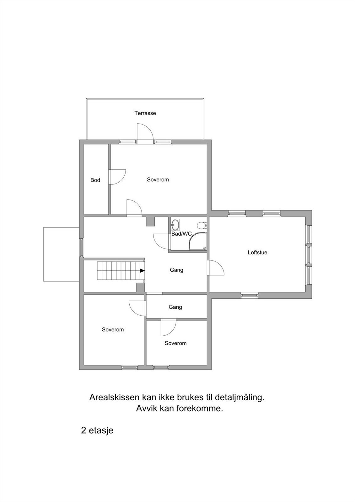 Plantegning 2.etg Galleribilde
