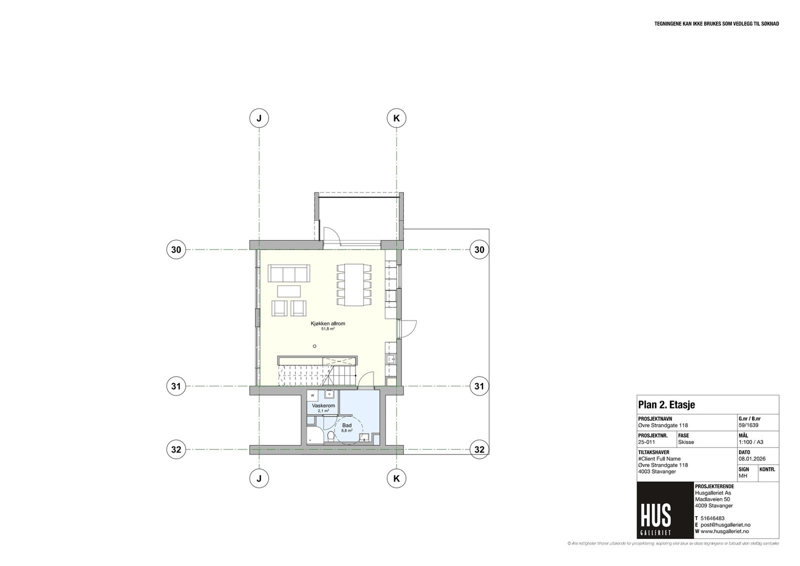 Plantegning 2. etasje Galleribilde