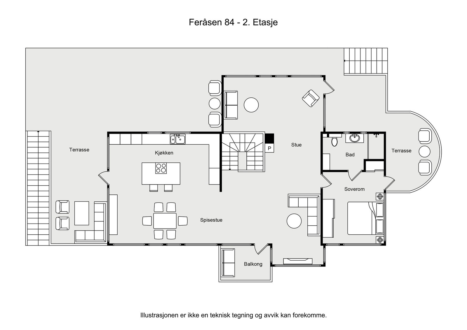Planskisse 2. etasje. Galleribilde