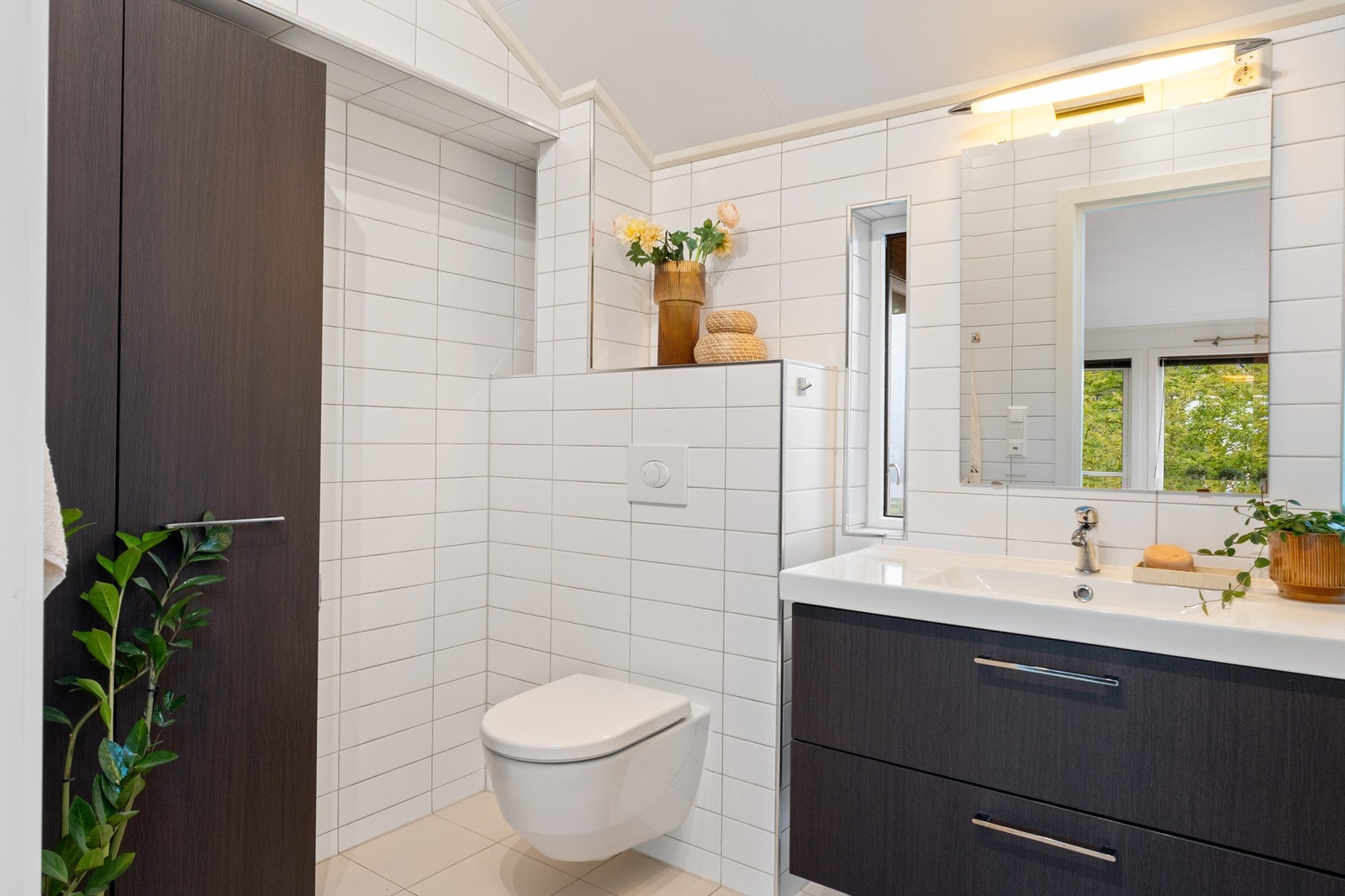 Badet har varmekabler i gulvet for ekstra komfort. Galleribilde