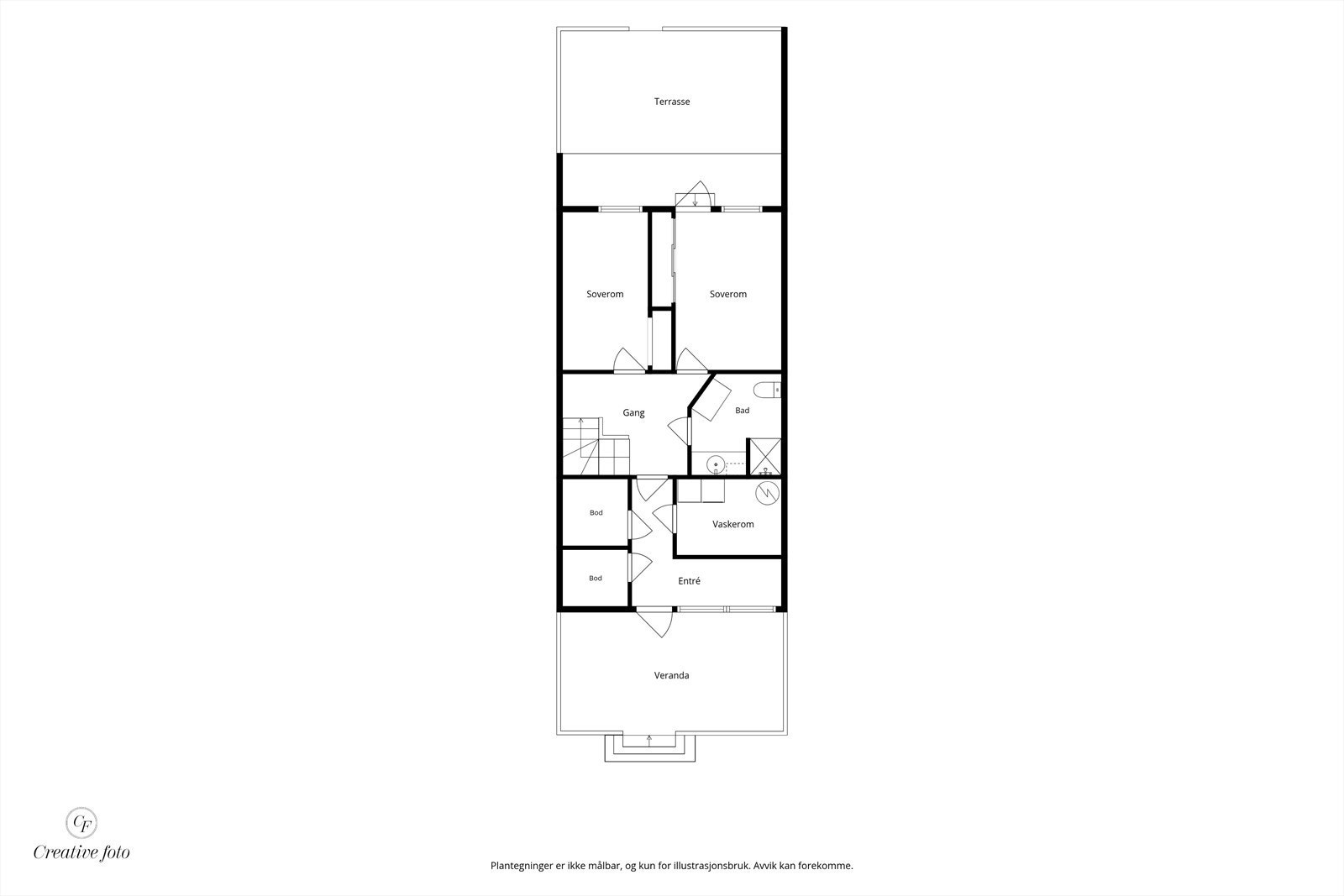 Plantegning 1.etg. Galleribilde