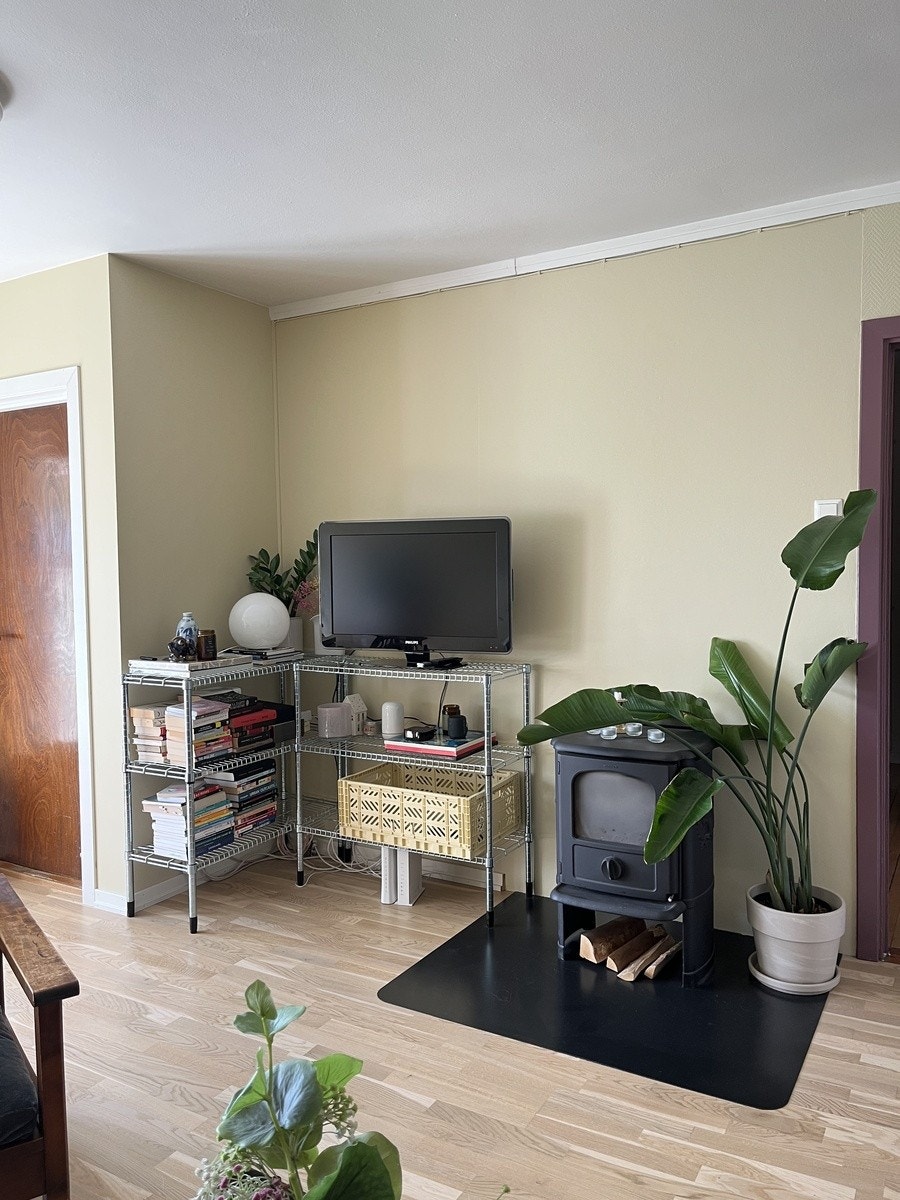 TV og peis Galleribilde