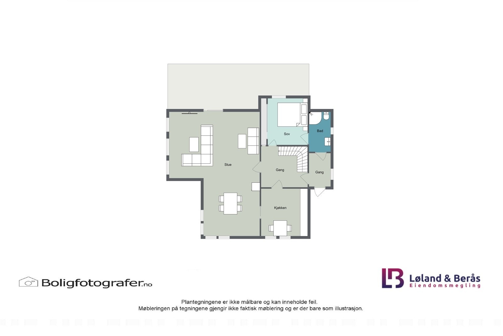 Plantegning 1. etasje Galleribilde