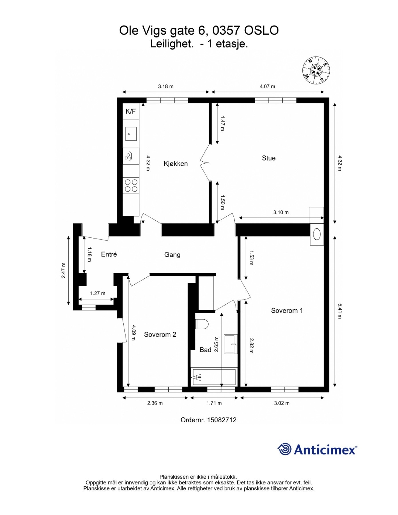 Plantegning. Galleribilde