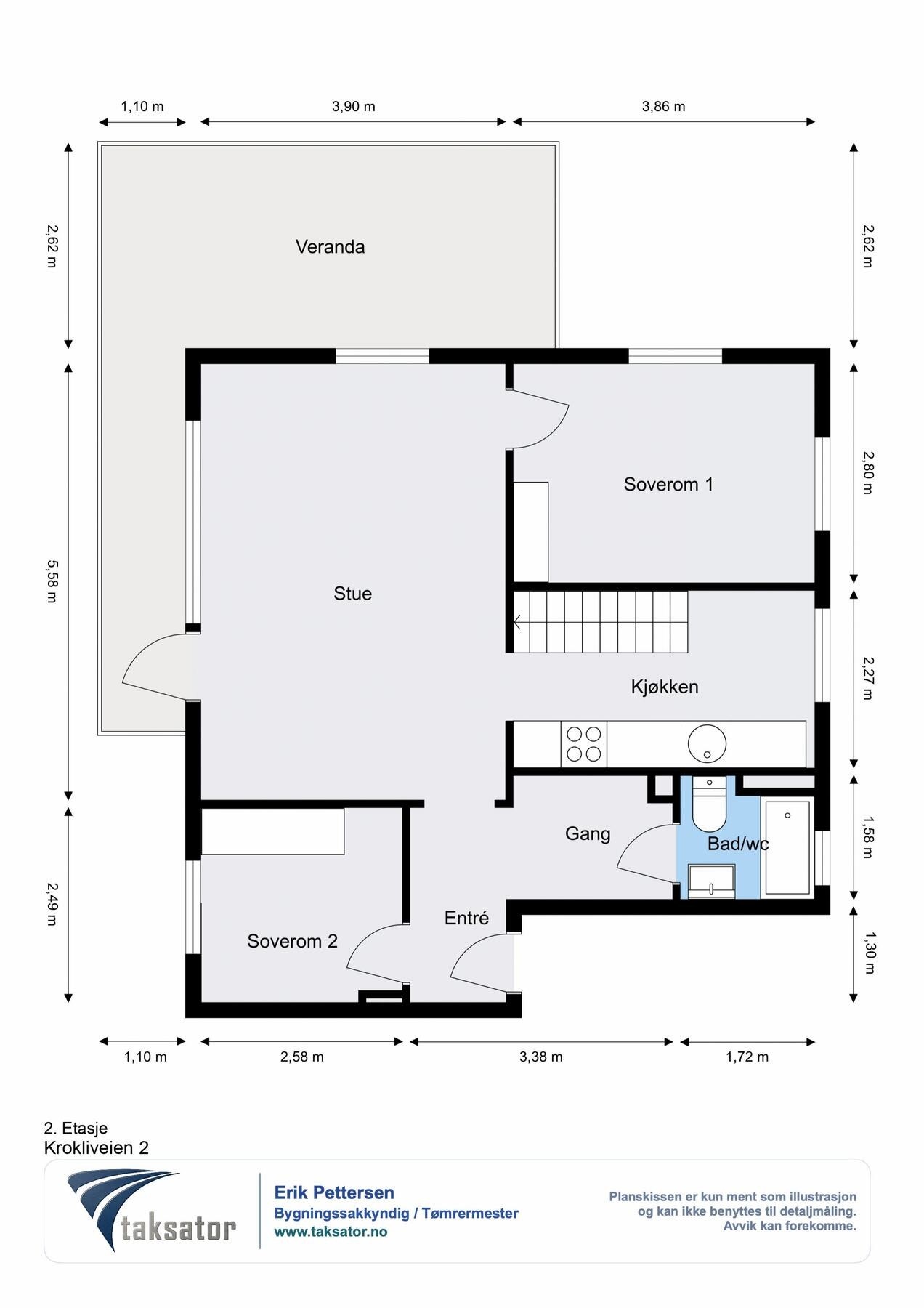 Plantegning 2. etasje. Galleribilde