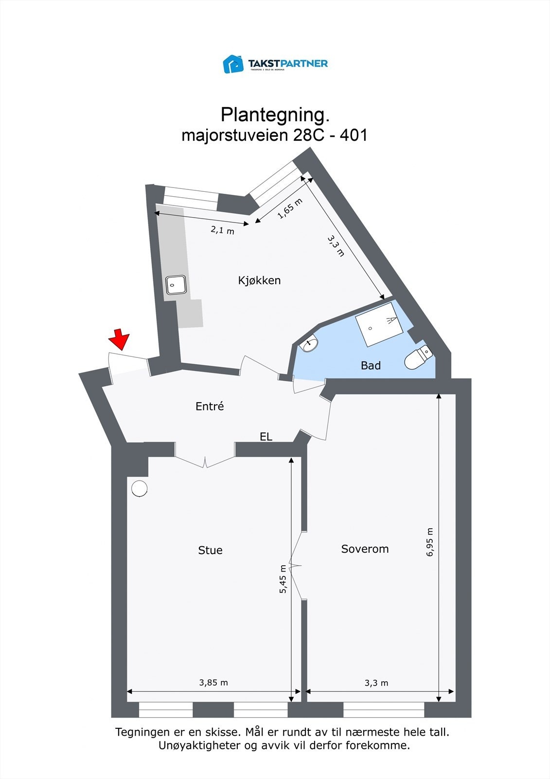 Plantegning Galleribilde