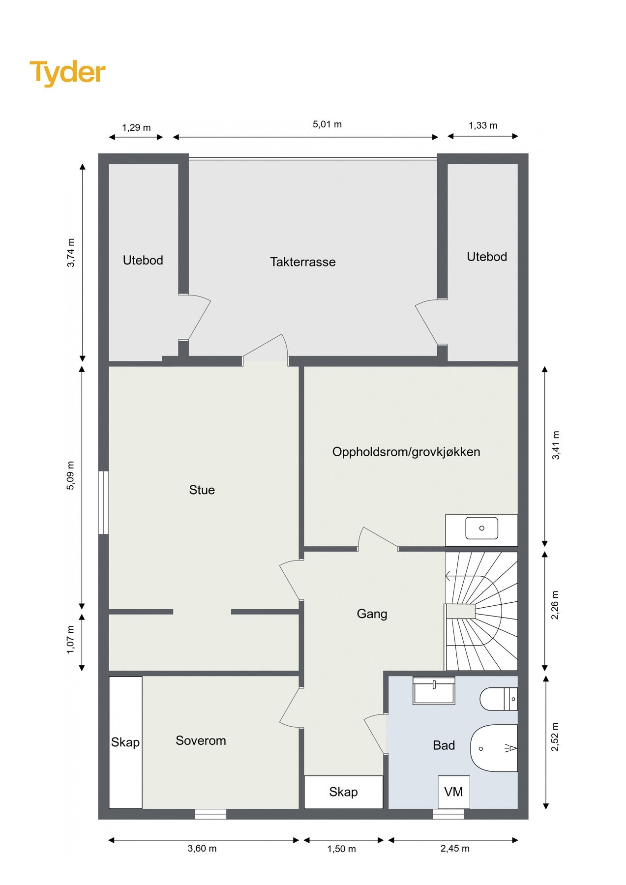 Plantegning 2.etasje Galleribilde