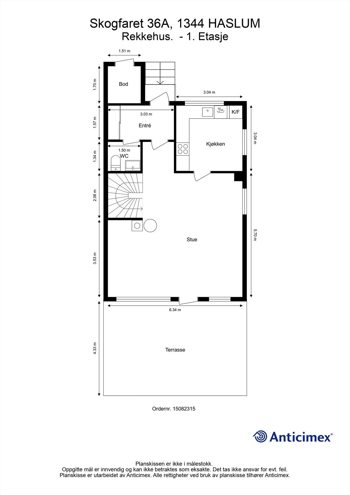 Plantegning 1. Etasje Galleribilde