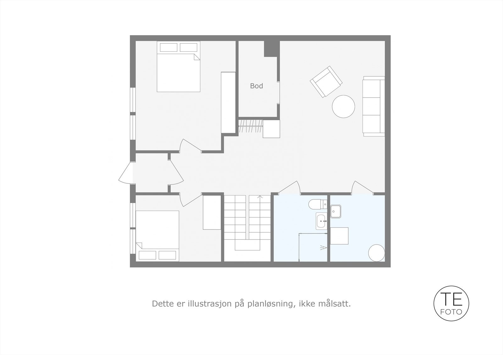 Plantegning for 1.etasje Galleribilde