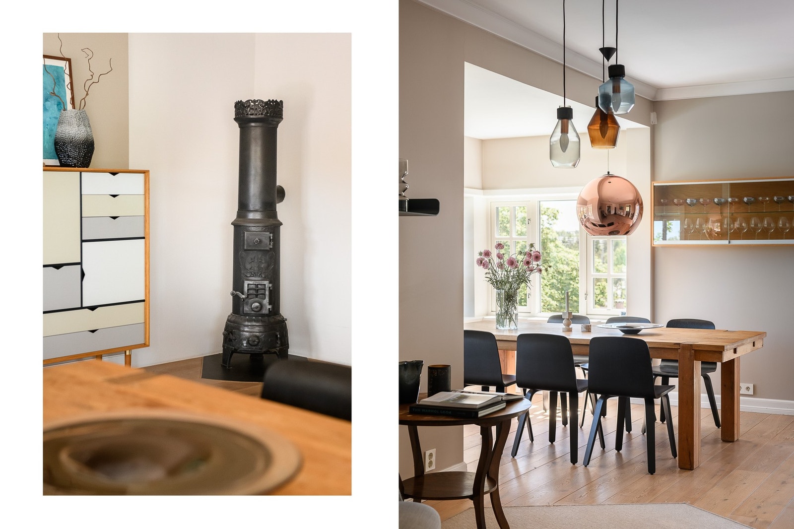En klassisk smijernsovn bidrar med både varme og karakter. Galleribilde