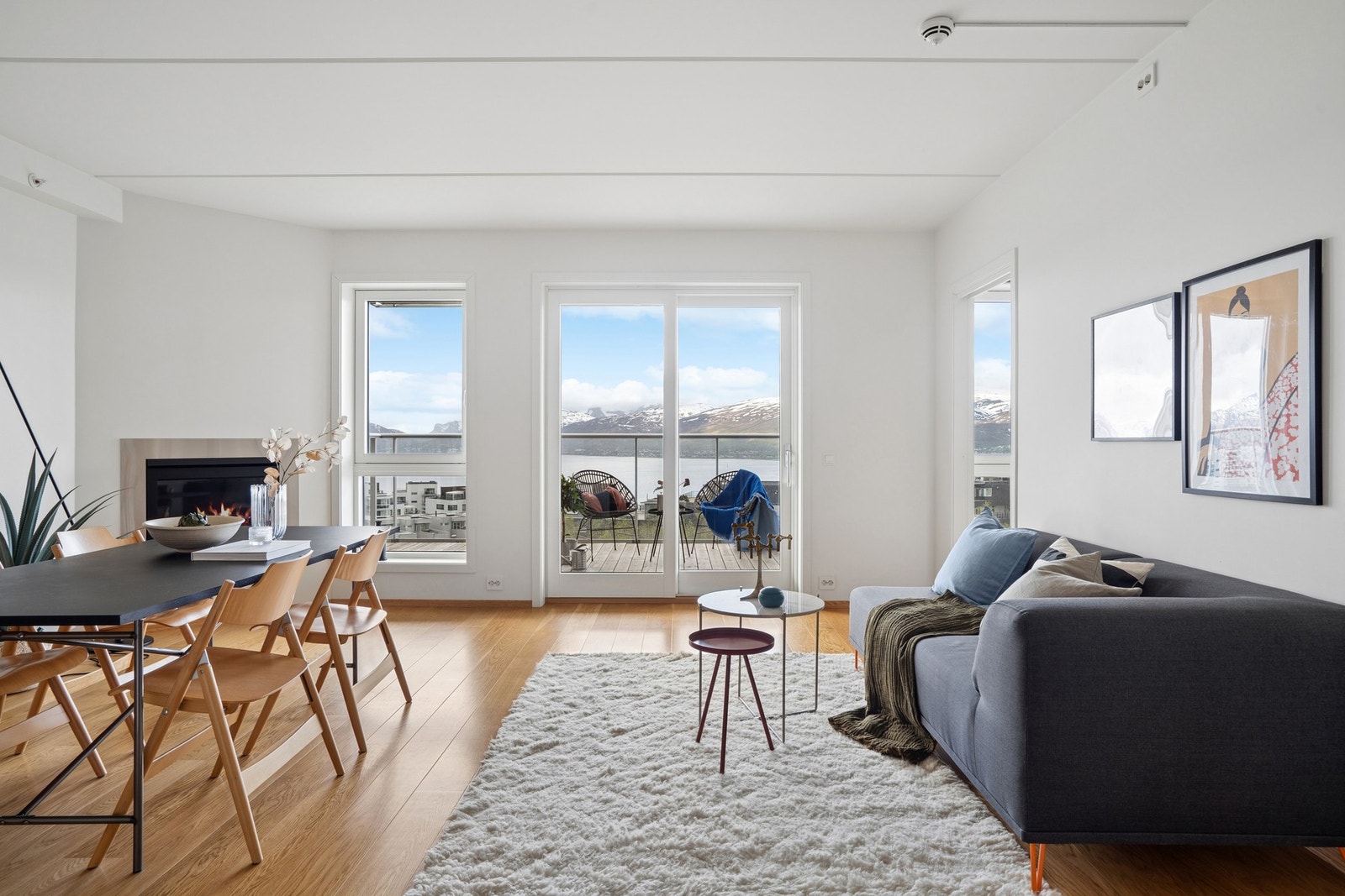 Leiligheten har balansert ventilasjon, som sikrer et godt inneklima. Galleribilde