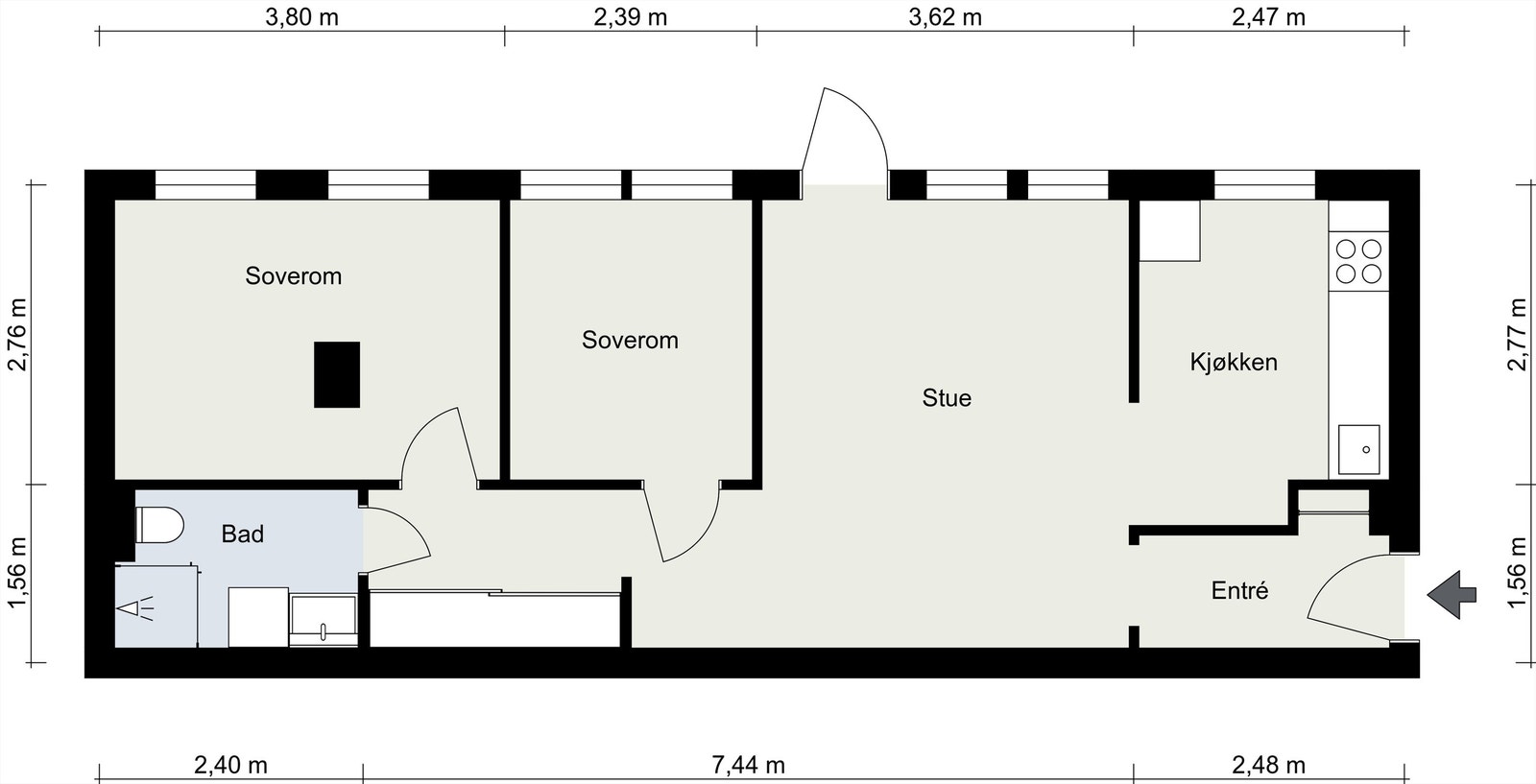 Planløsning. Galleribilde