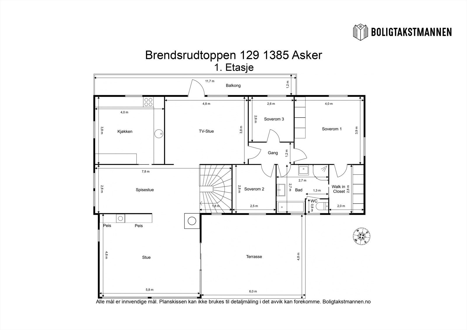 Plantegning 1. etasje. Galleribilde