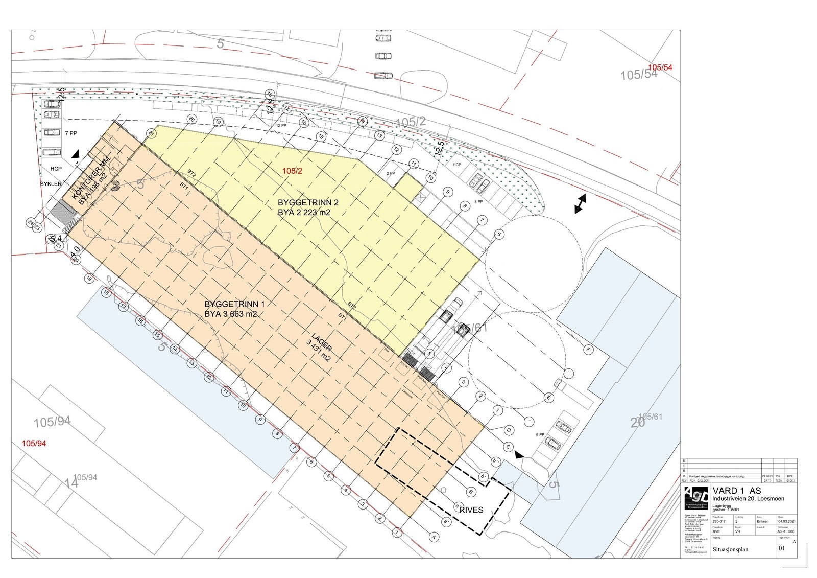 Byggetrinn 2 er på ca. 2 223 kvm Galleribilde
