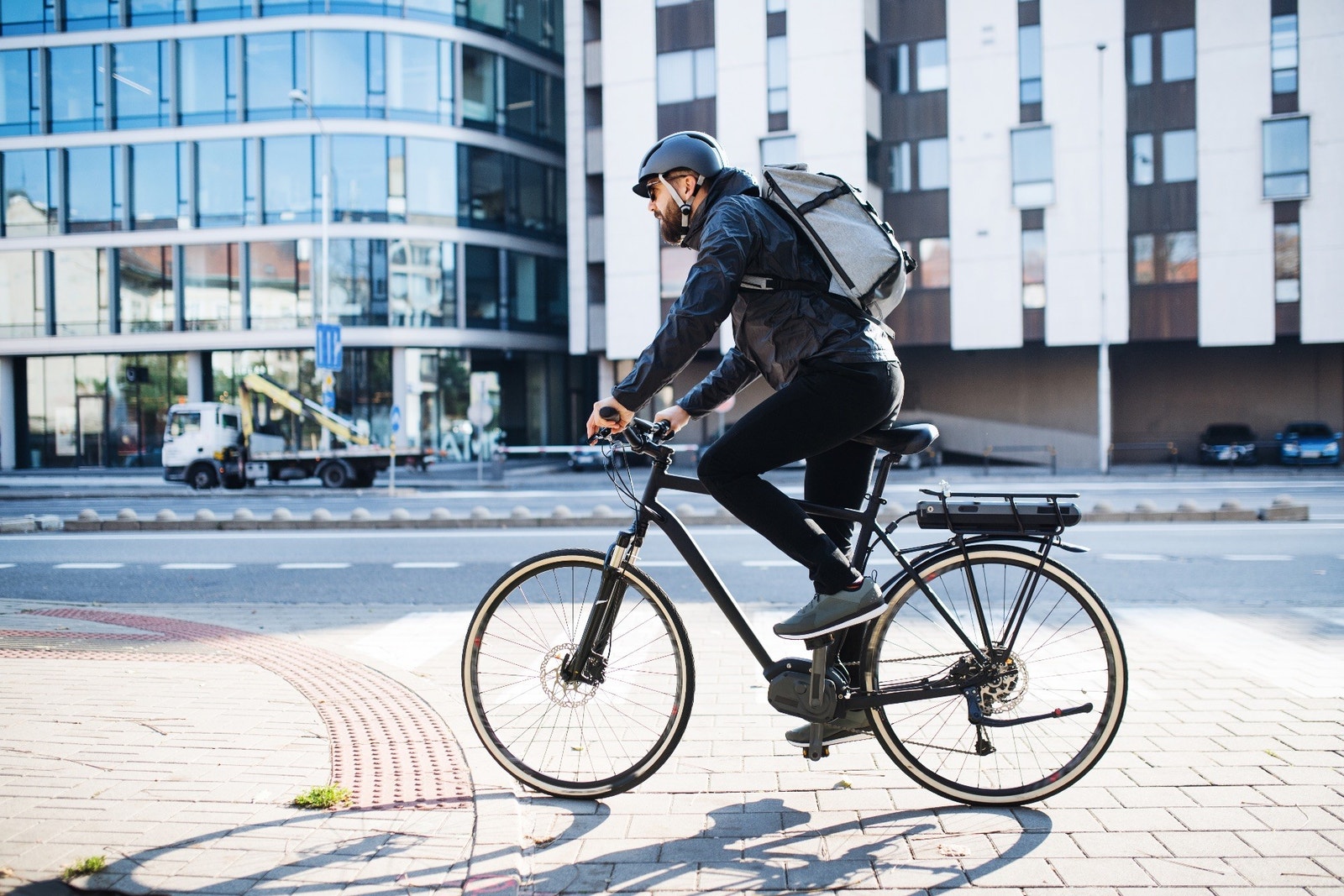 Sykkelparkering og sykkelservice Galleribilde