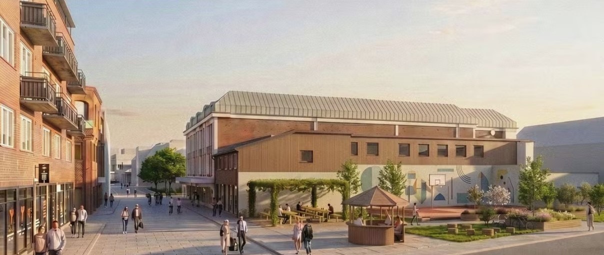 Nygaardsparken vil ligge rett over veien for lokalet, og denne er planlagt ferdig før sommeren. Galleribilde