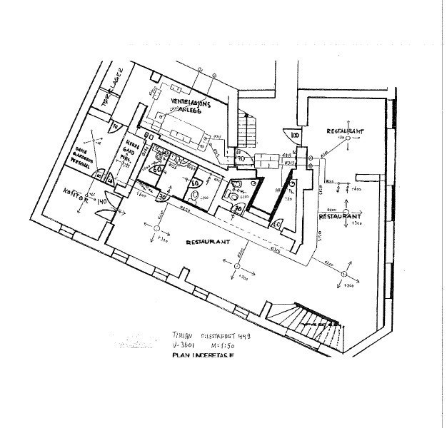 Tegning kjeller. Galleribilde