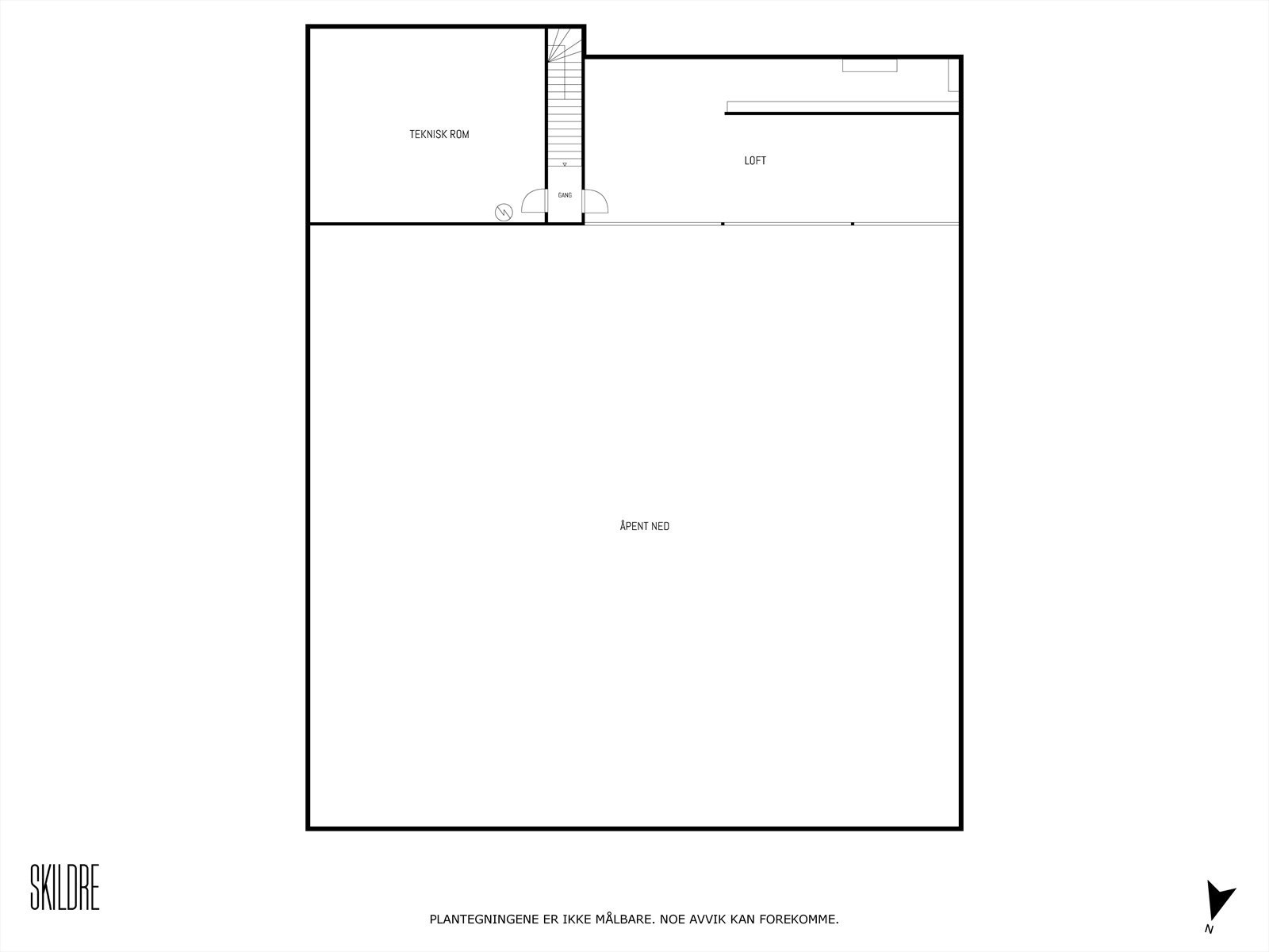 Plantegning 2. etasje Galleribilde