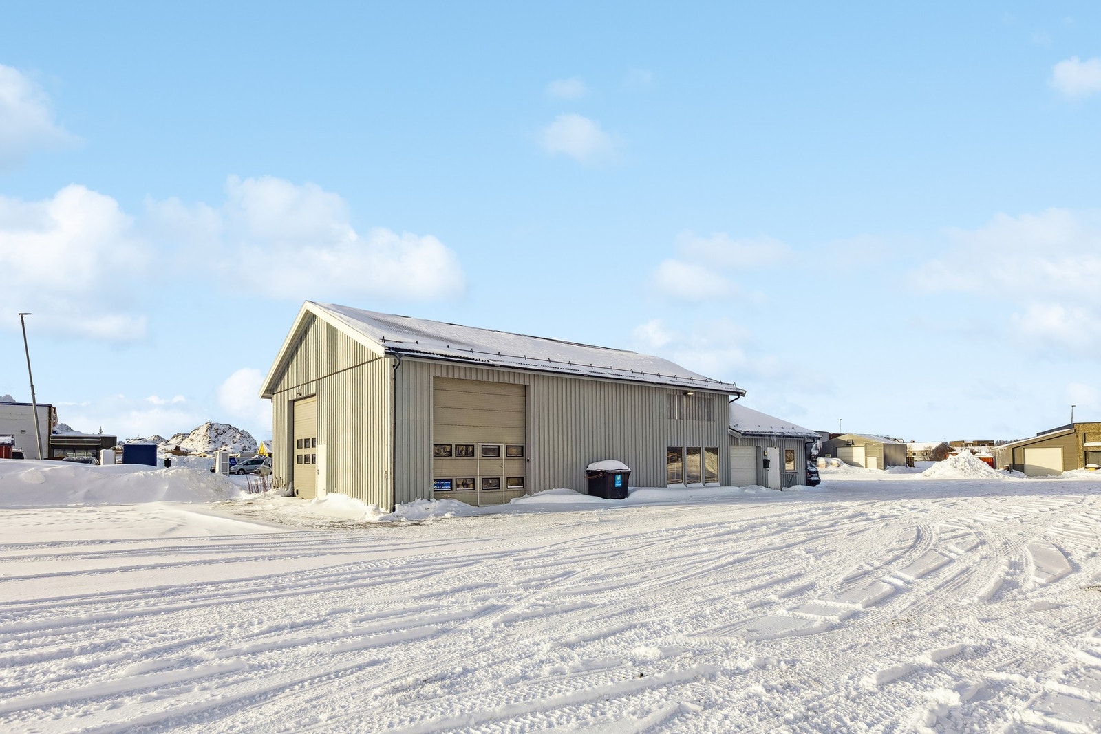 Verkstedhall med store porter og god tilgjengelighet. Foto:EFKT Galleribilde
