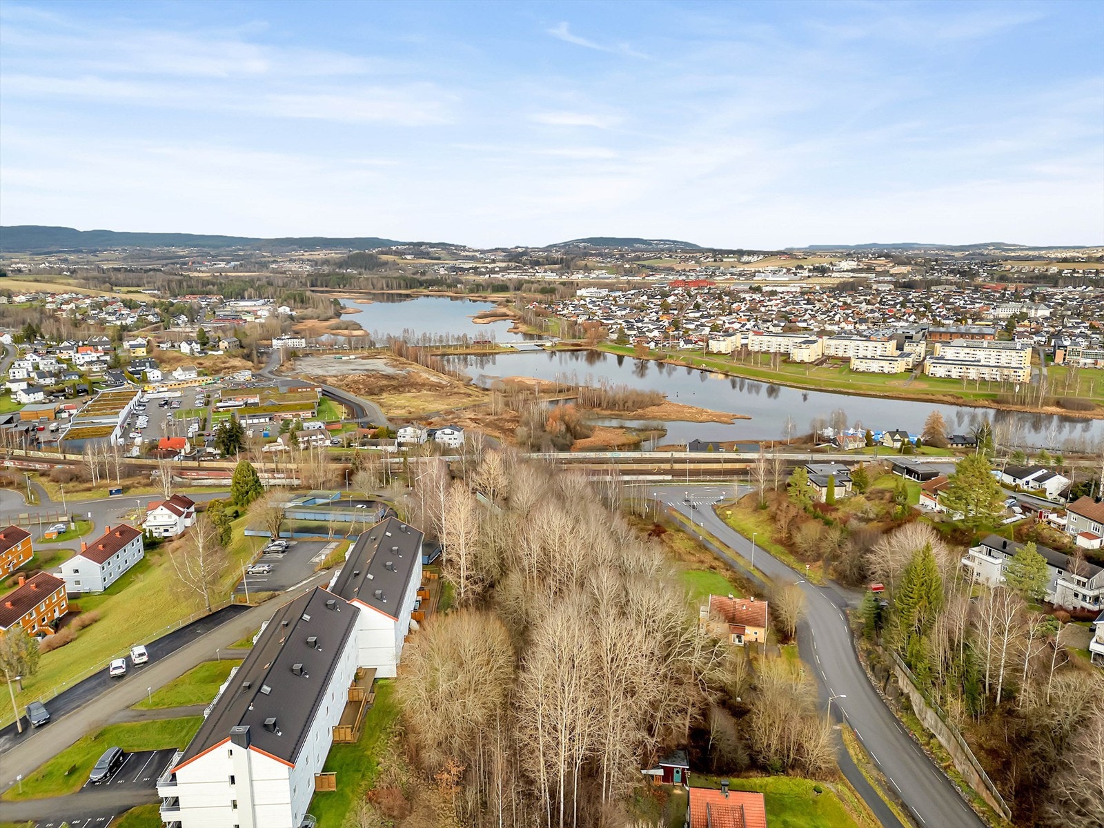 Utsiktsbilde mot Lillestrøm Galleribilde