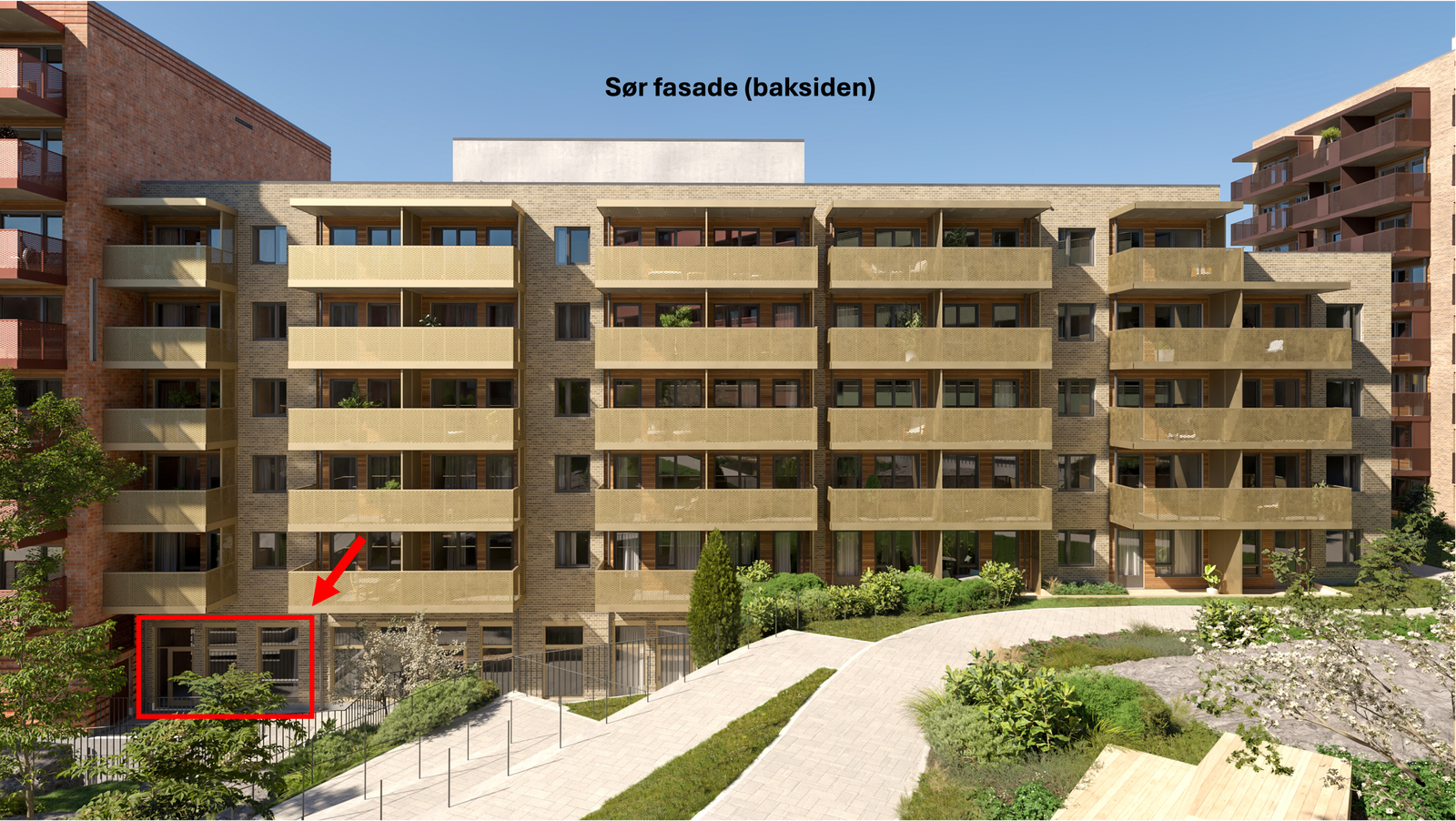 Fasade sør Galleribilde