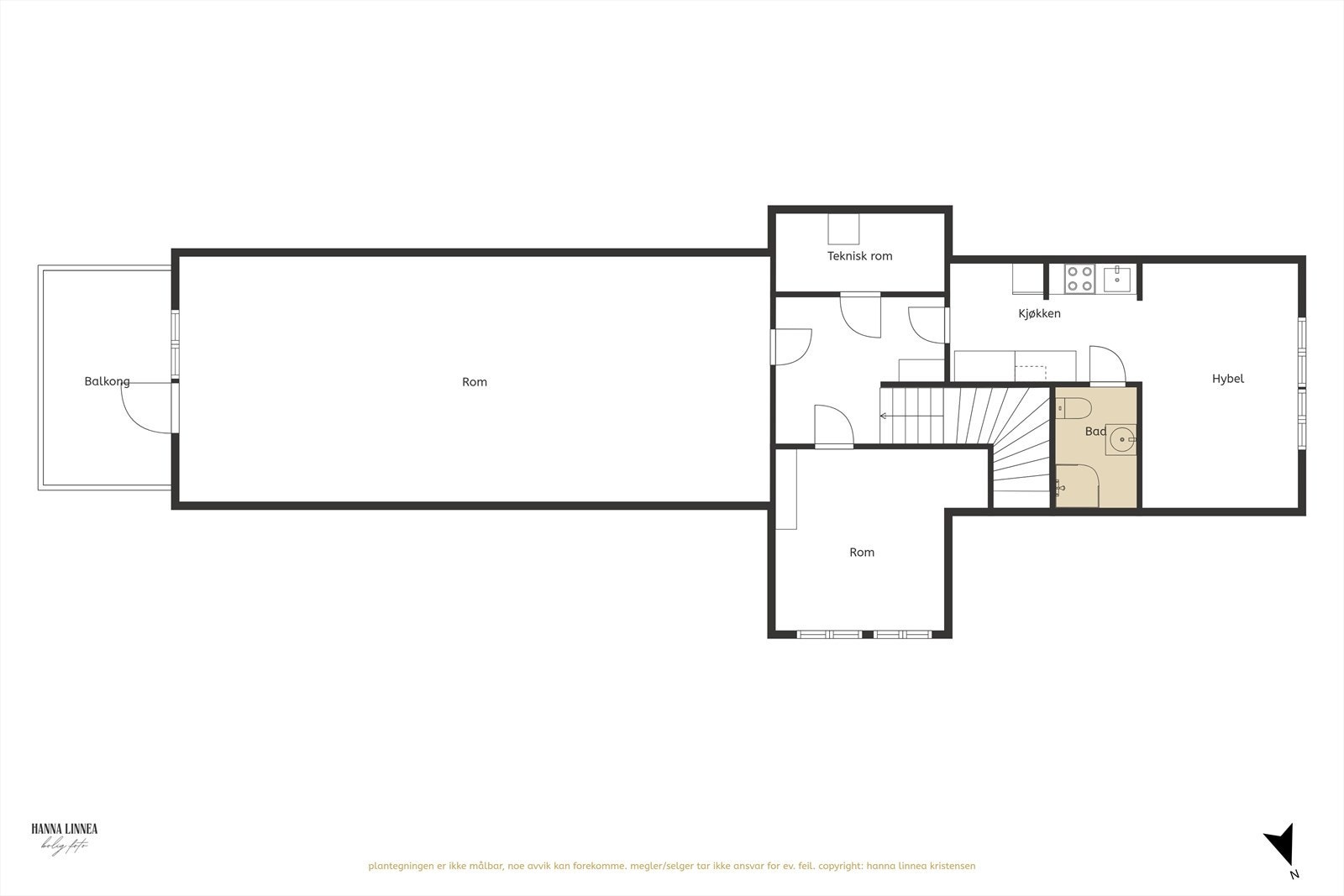 Plantegning 2.etasje Galleribilde