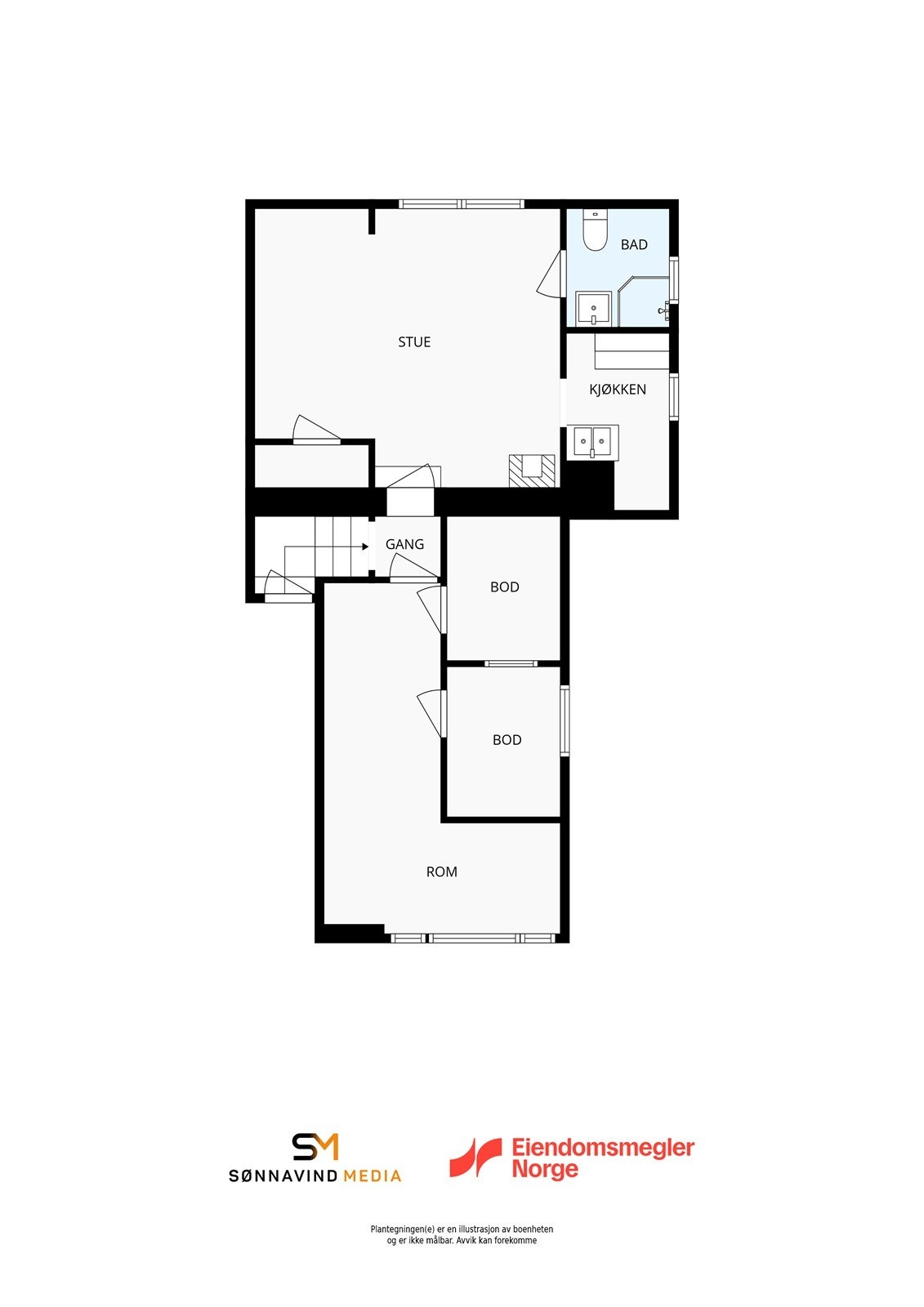 Plantegning 2.etg. Galleribilde