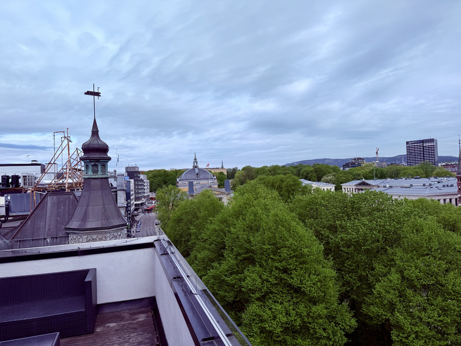 Utsikt fra takterrassen vår Galleribilde