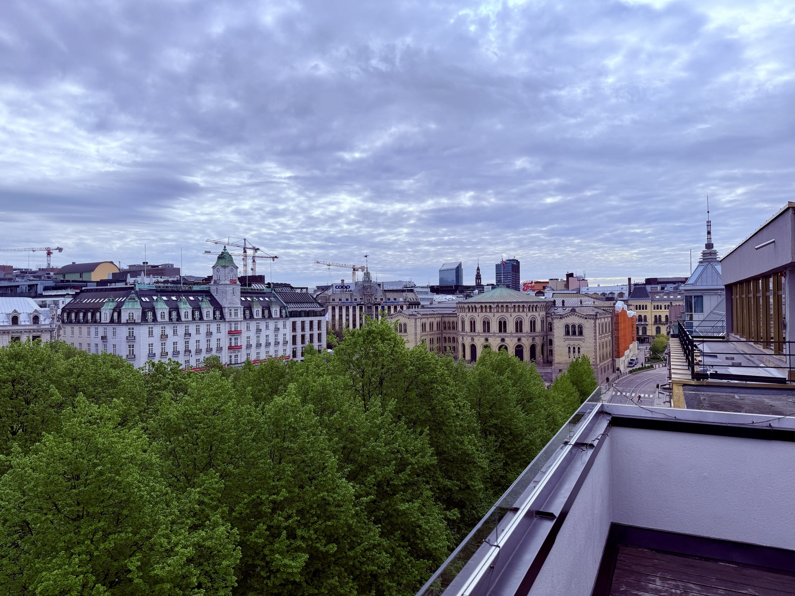 Utsikt fra takterrassen vår Galleribilde