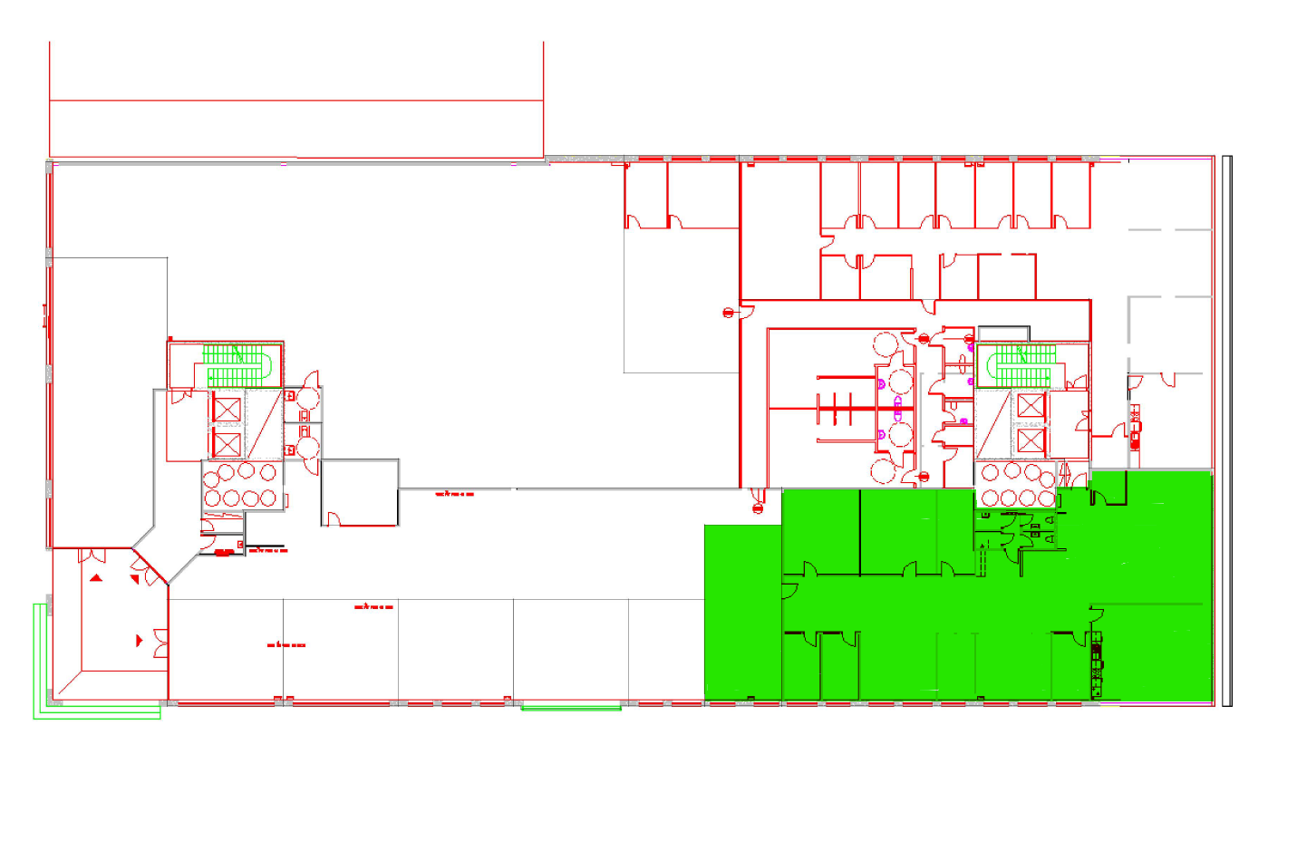 Ledig areal 2. etg. BTA 499 m².