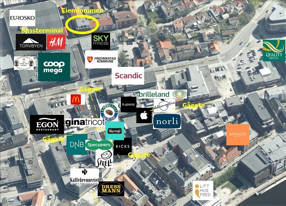 Nærhet til alt av byens butikker og servicetilbud Galleribilde