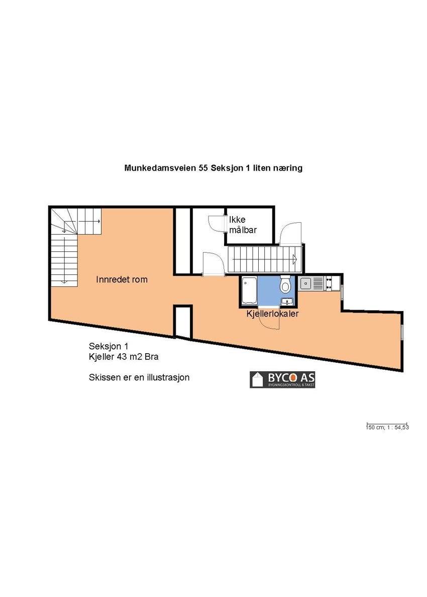 Plantegning kjeller Galleribilde