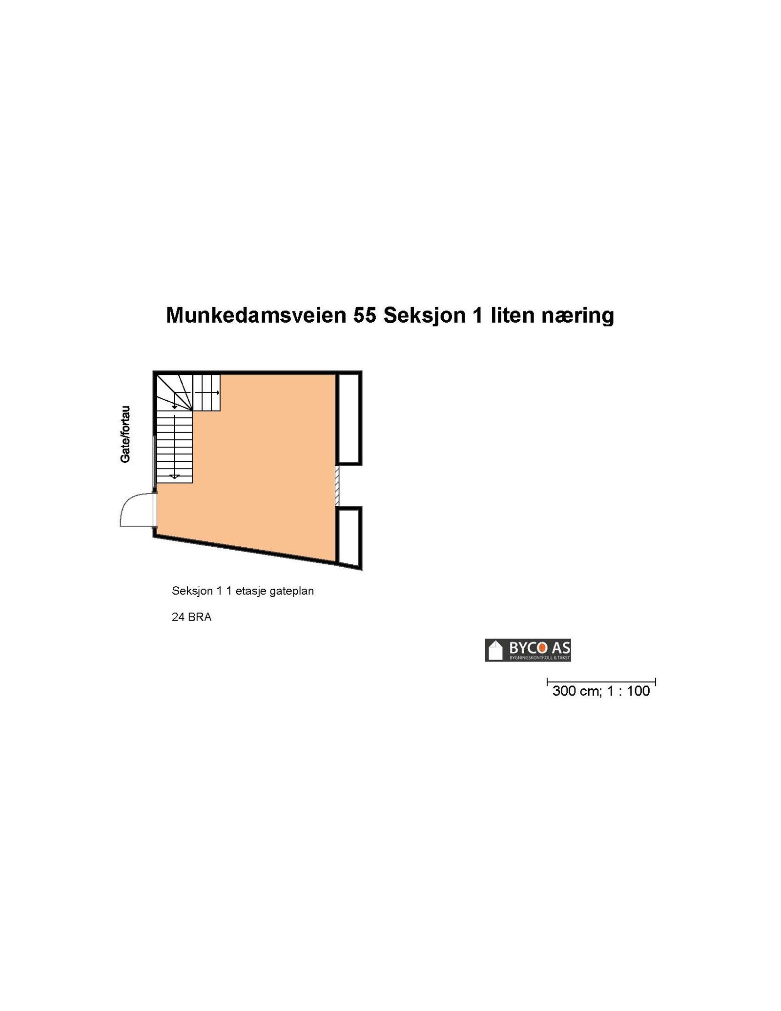 Plantegning gateplan Galleribilde