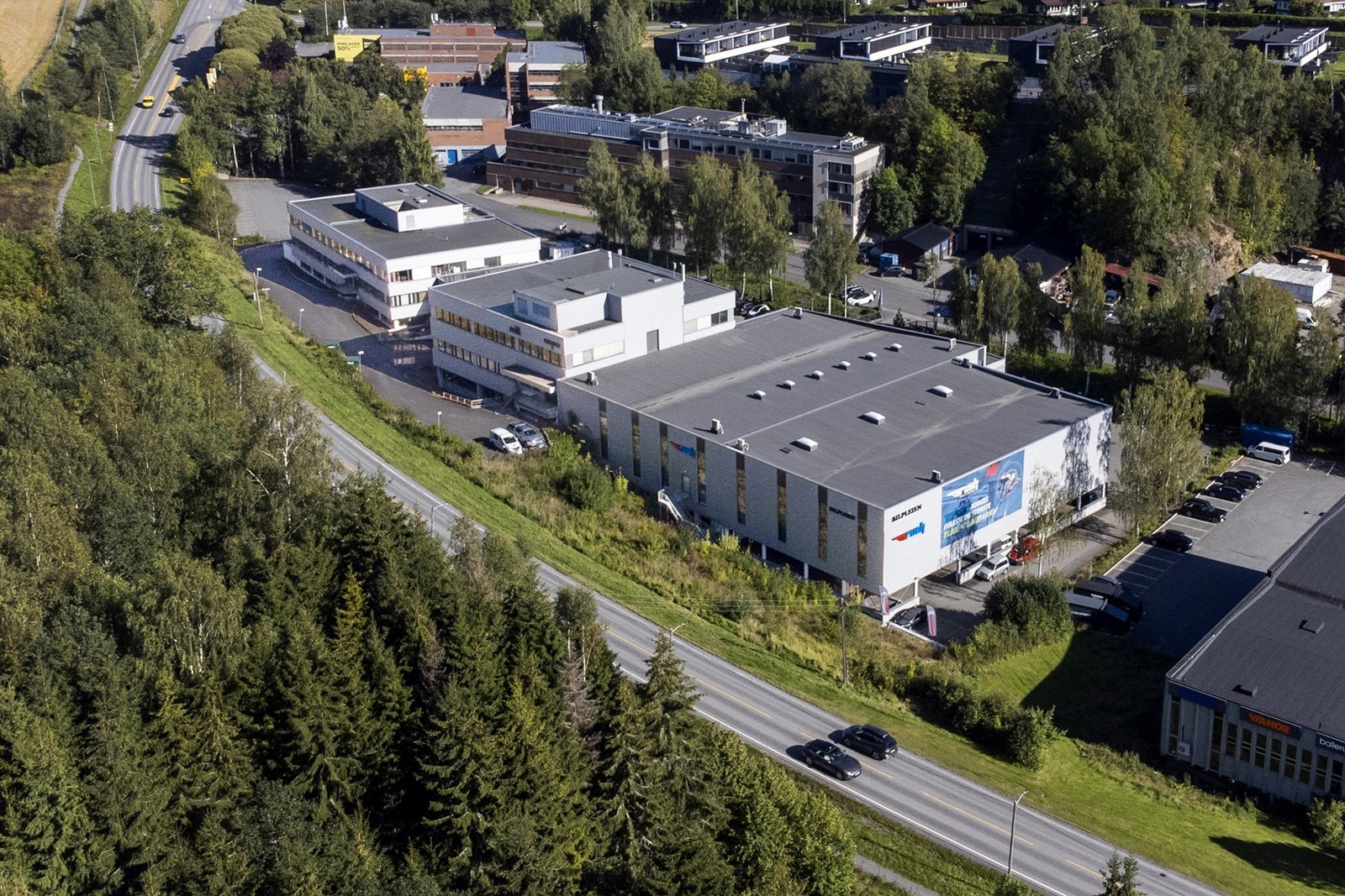 Dronebilde - gode eksponerings muligheter Galleribilde