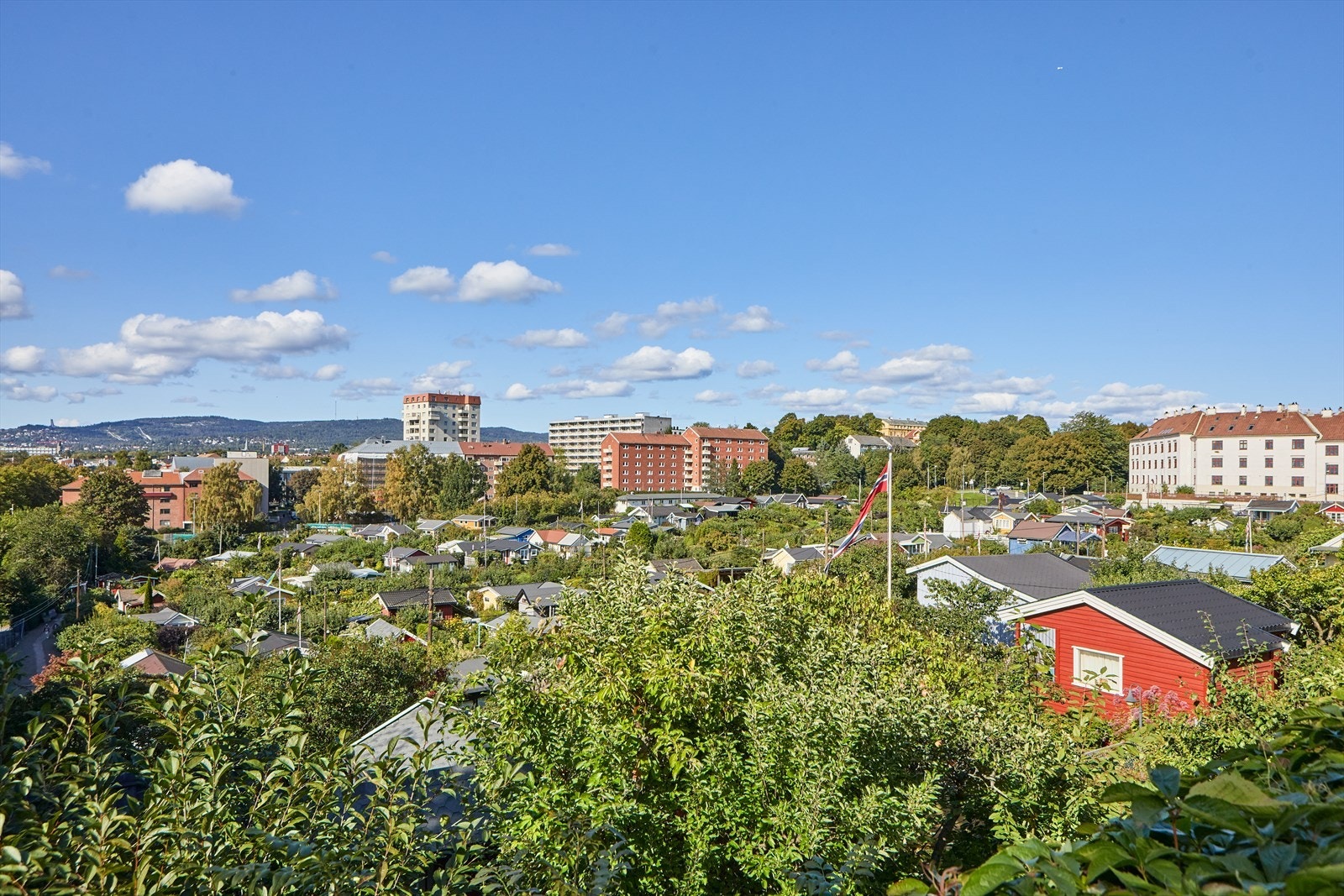 Hyggelige Rodeløkka kolonihage ligger like ved. Galleribilde